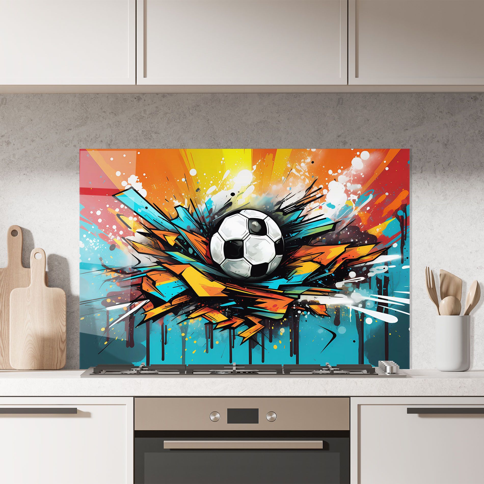 Graffiti Style Football mockup 7