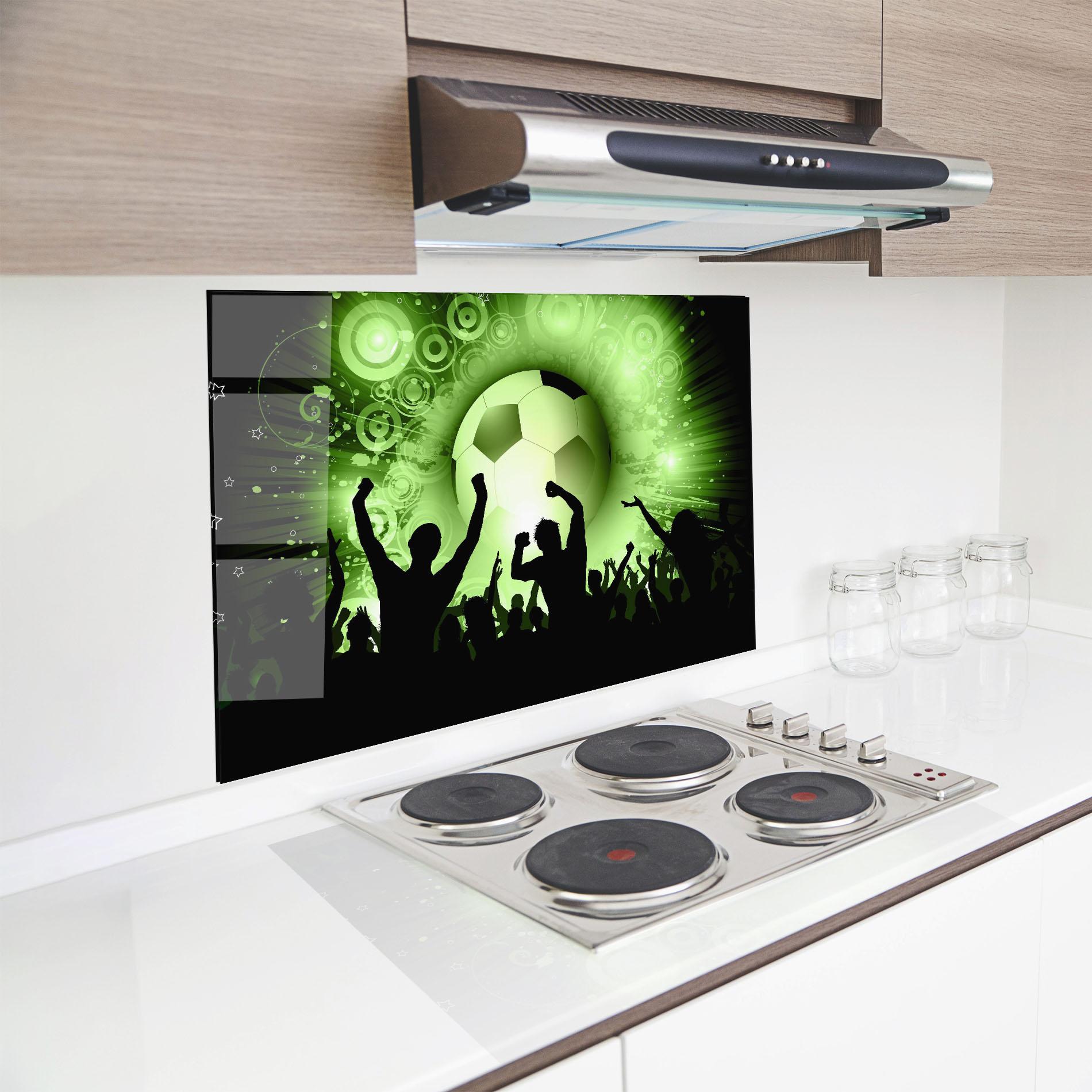 Küchenrückwand Glas Football Crowd mockup 8