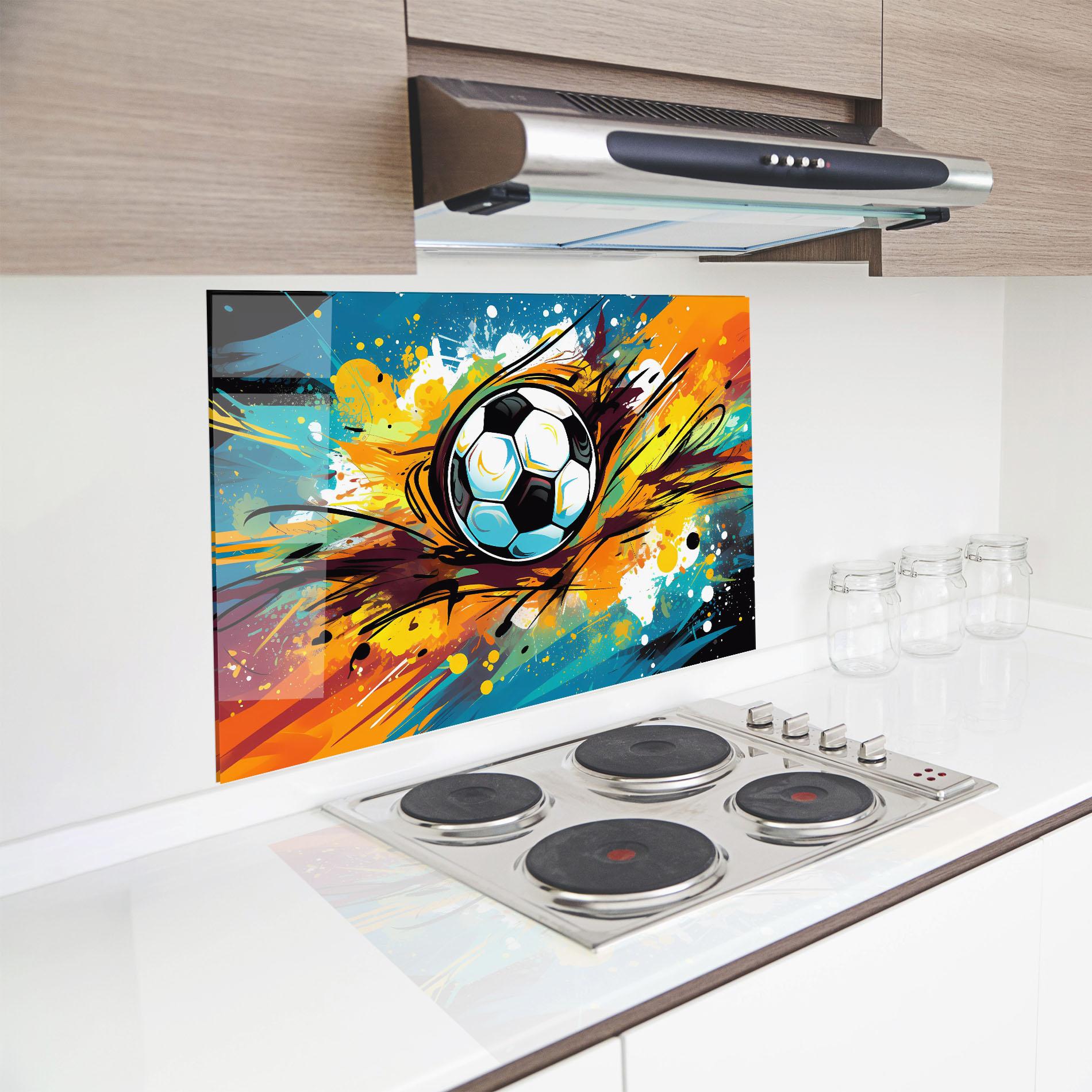 Küchenrückwand Glas Game Grip mockup 8