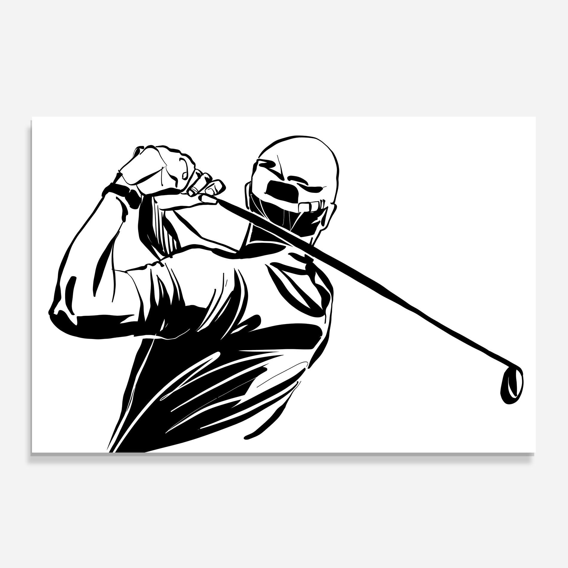 Küchenrückwand Glas Golf Back mockup 0