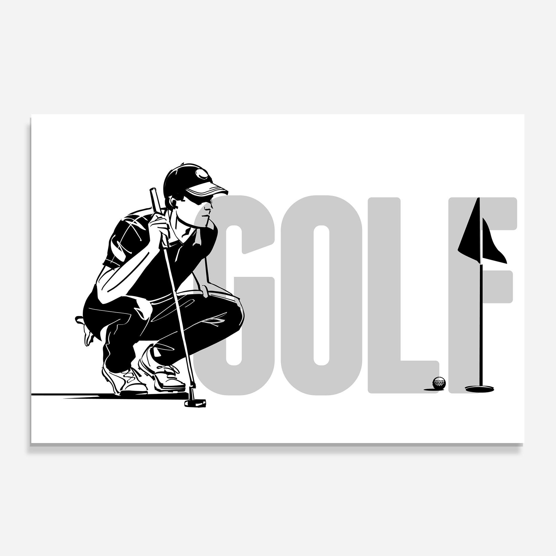 Küchenrückwand Glas Golf mockup 0