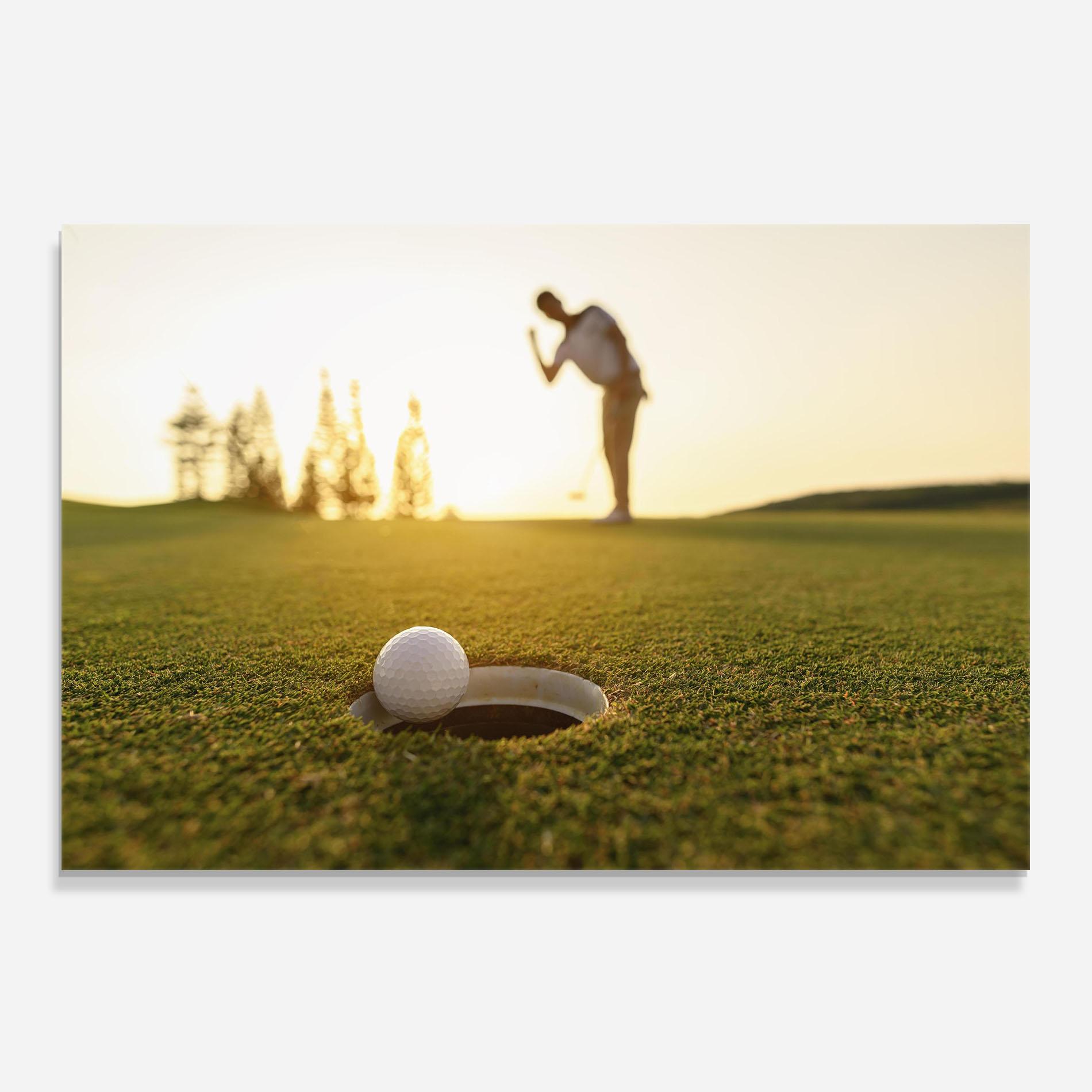 Küchenrückwand Glas Golfer Concept mockup 0