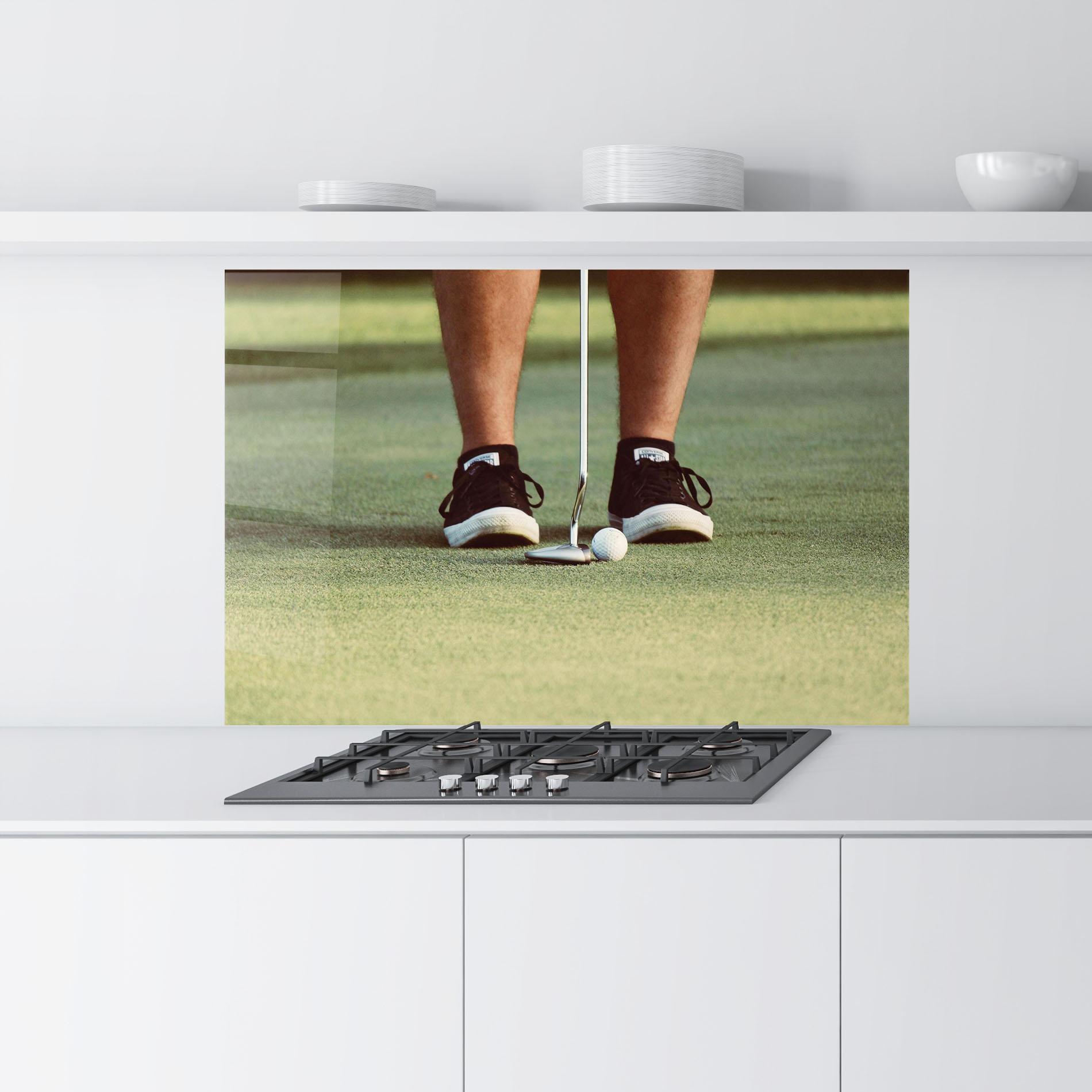 Küchenrückwand Glas Converse Golf Ball mockup 9