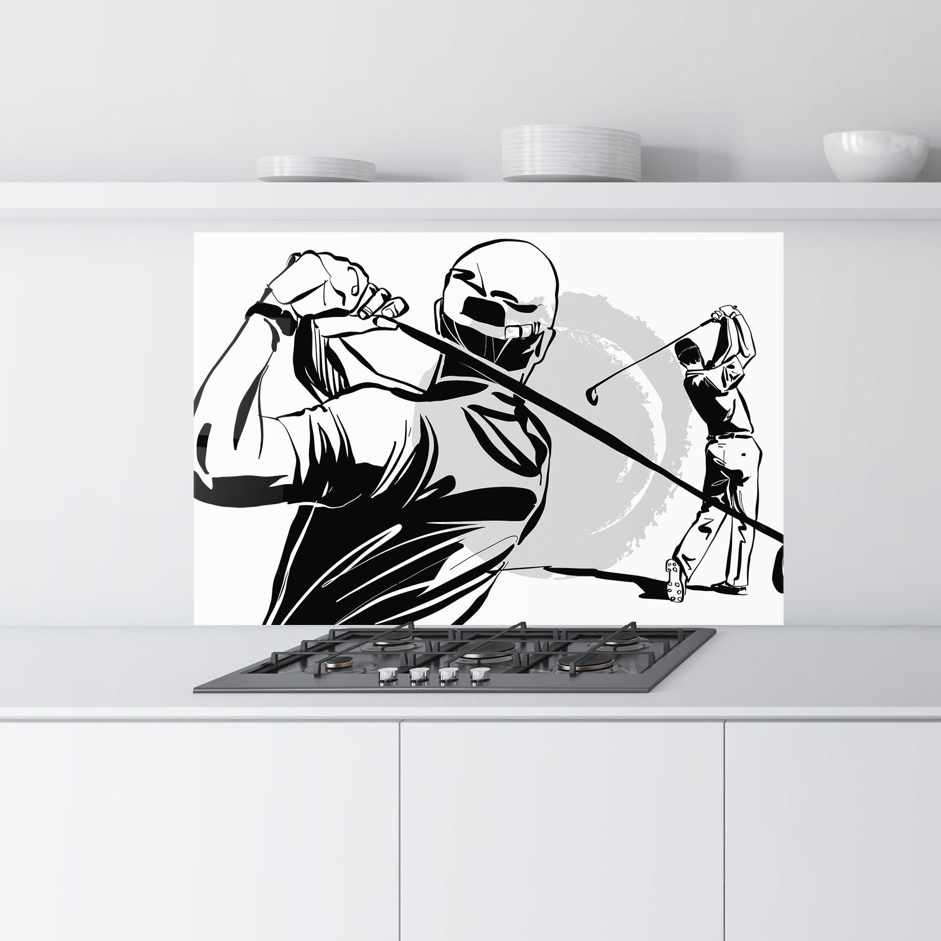 Küchenrückwand Glas Golf Two mockup 9