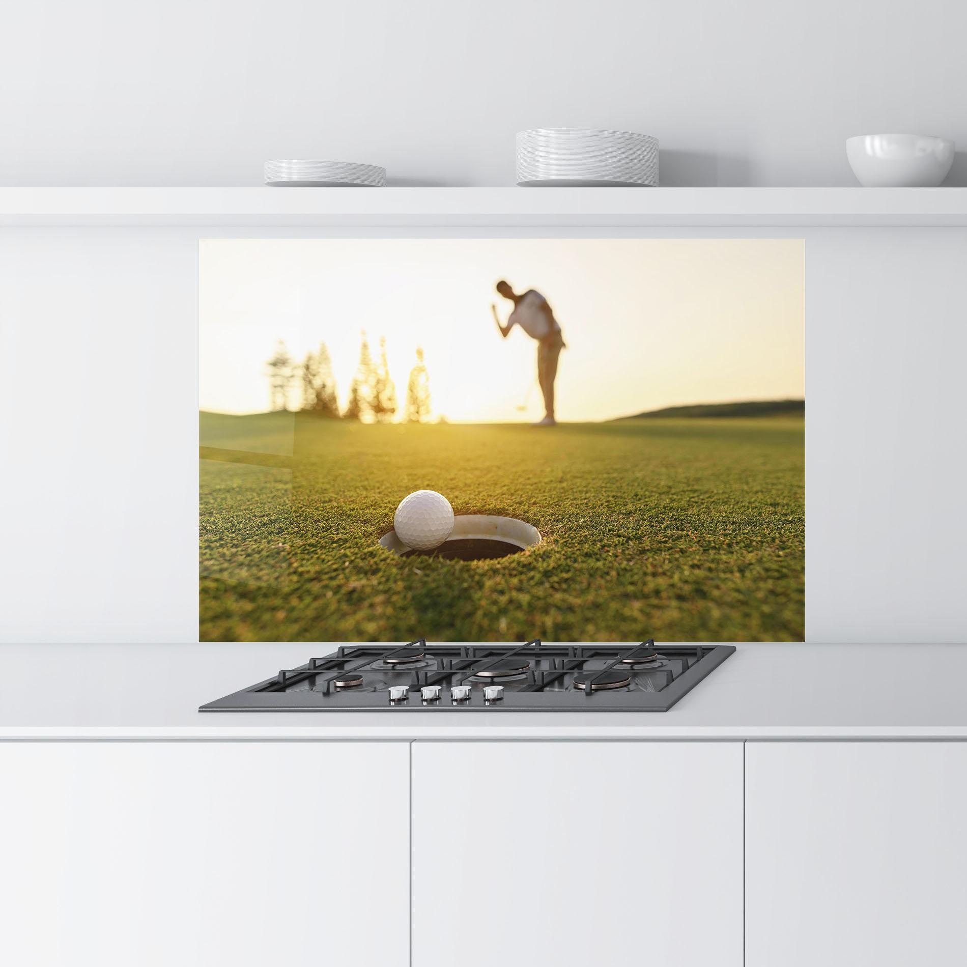 Küchenrückwand Glas Golfer Concept mockup 9