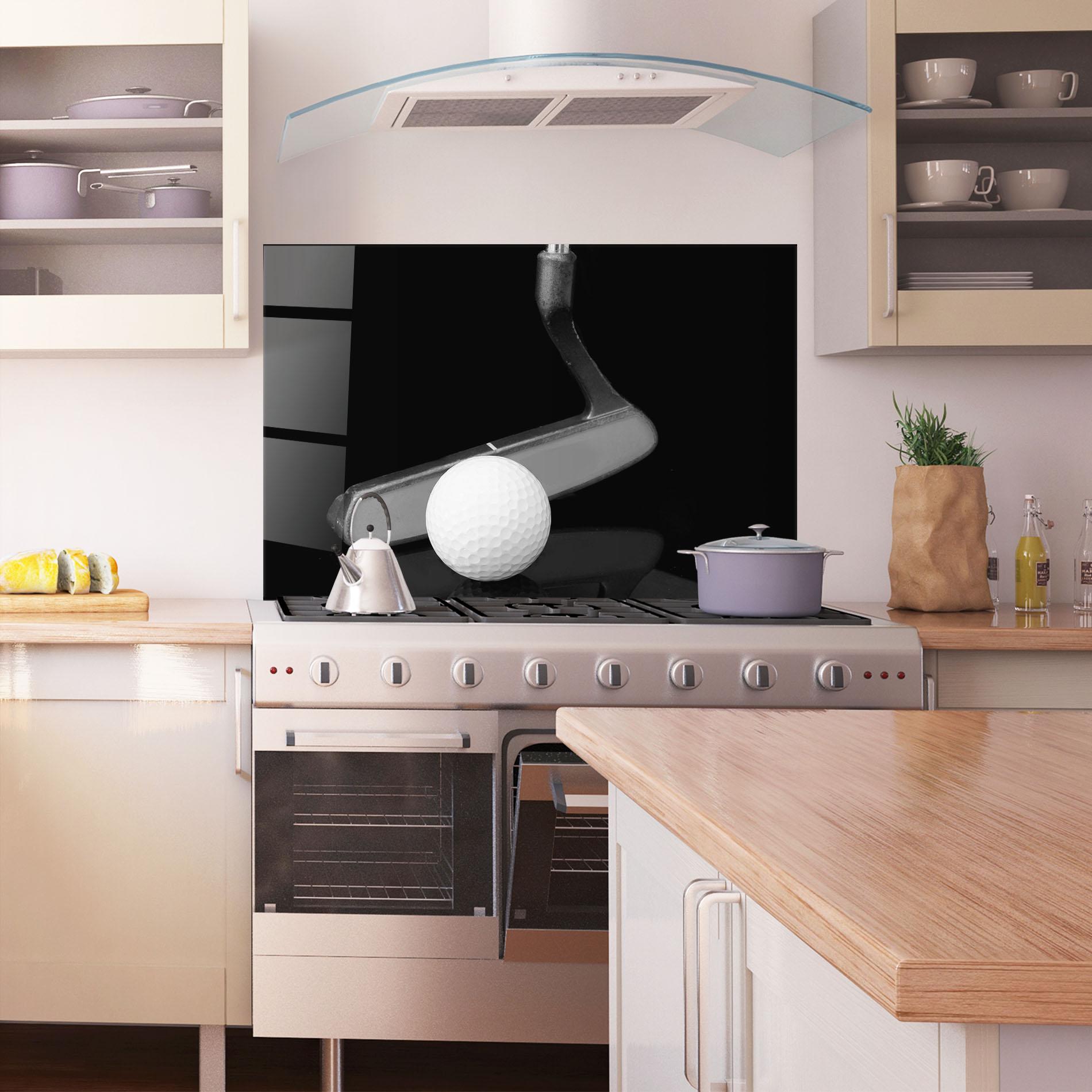 Küchenrückwand Glas Golf Putter Head mockup 1