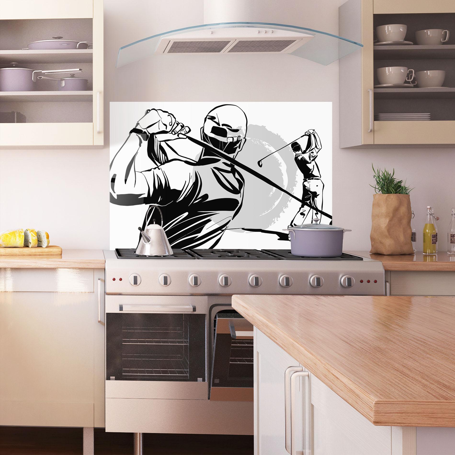 Küchenrückwand Glas Golf Two mockup 1