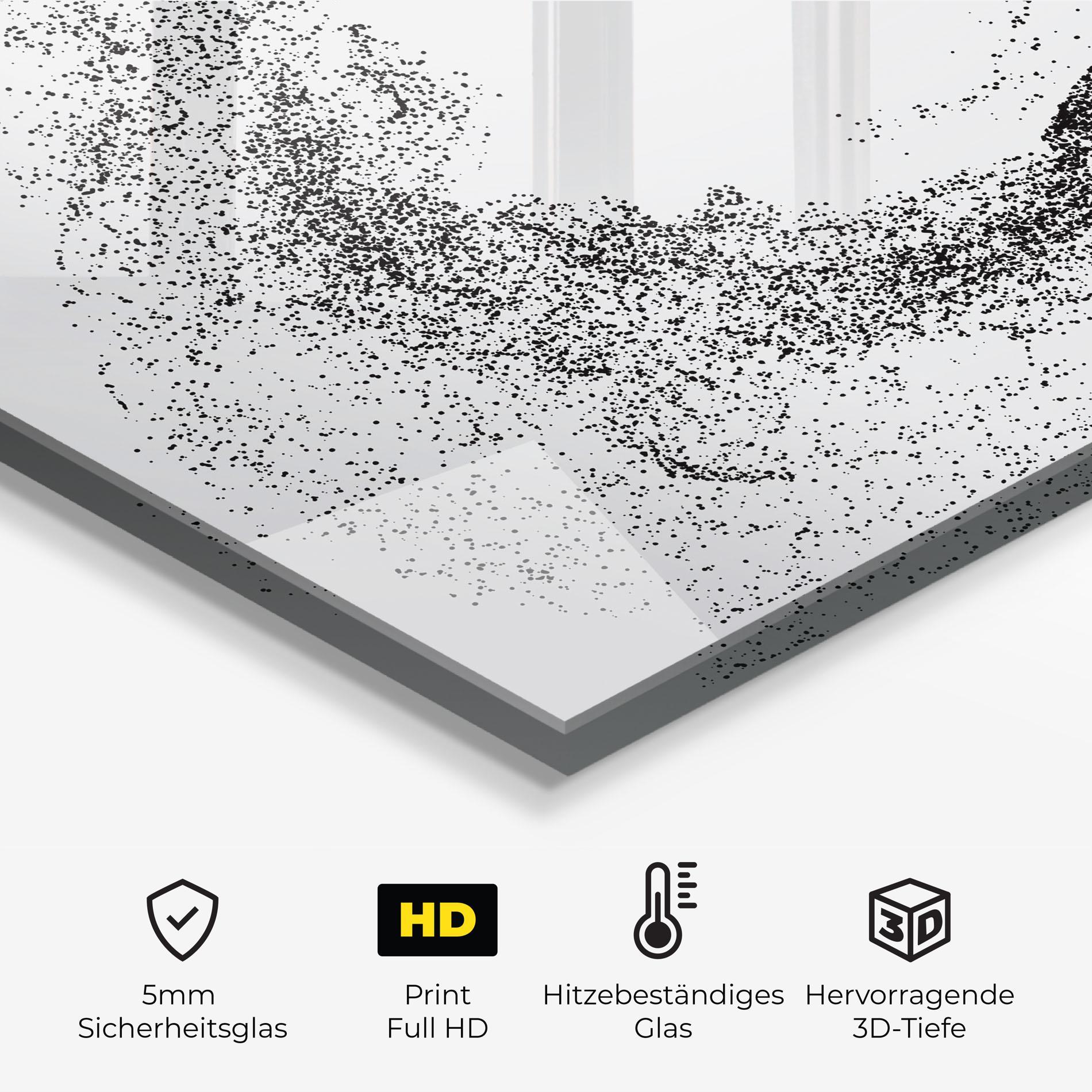 Küchenrückwand Glas Golf Man mockup 2