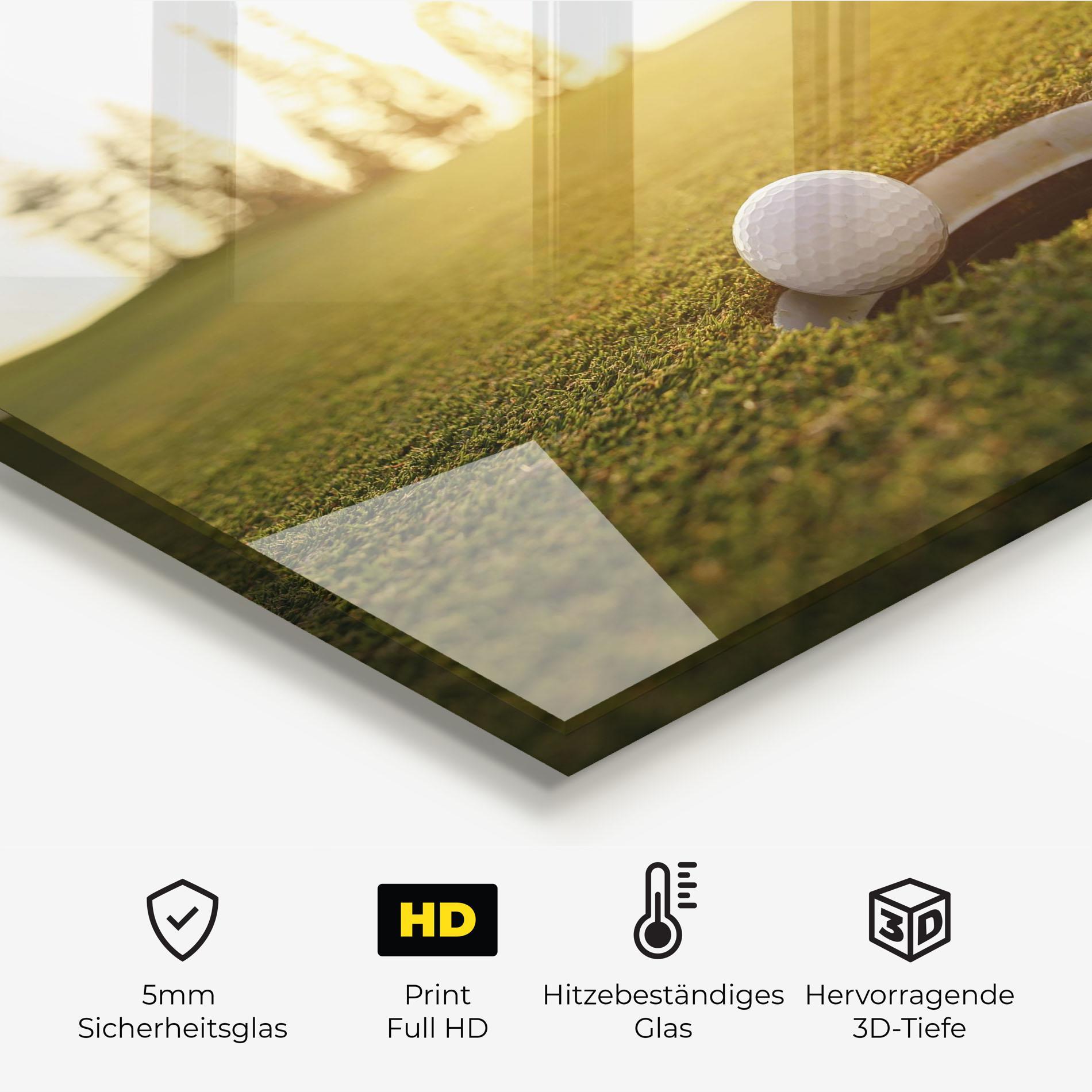 Küchenrückwand Glas Golfer Concept mockup 2