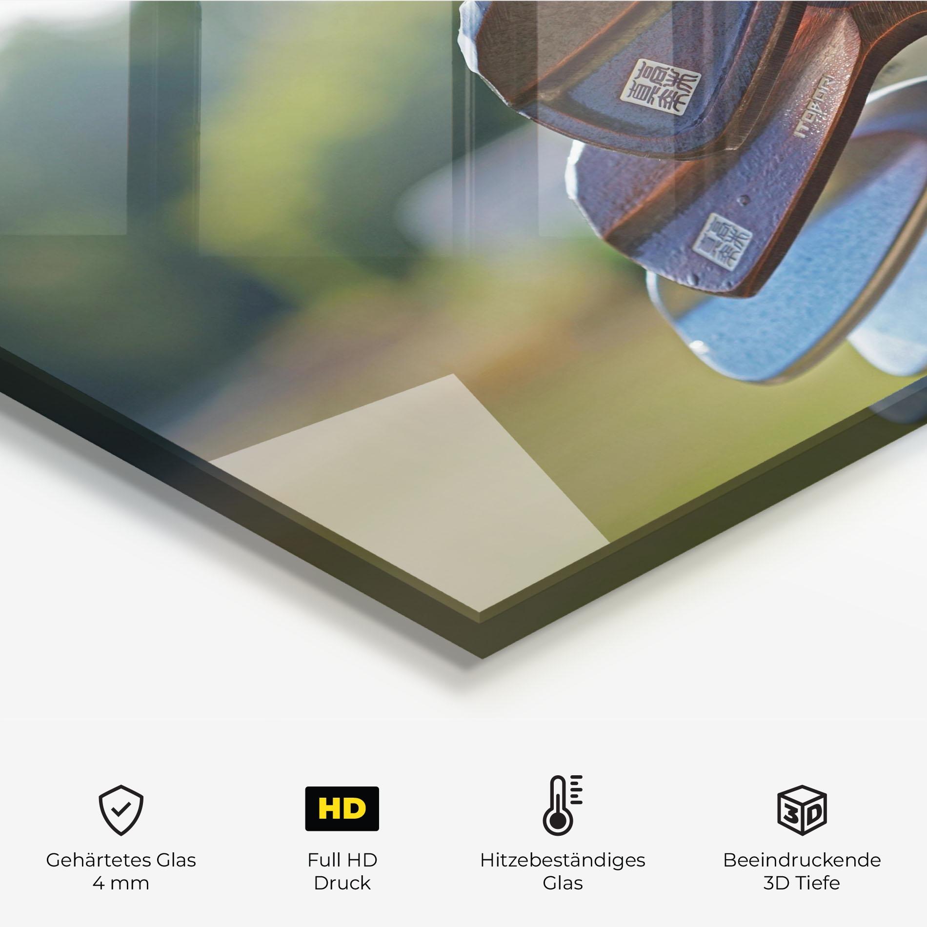 Küchenrückwand Glas Brown Golf Club mockup 2