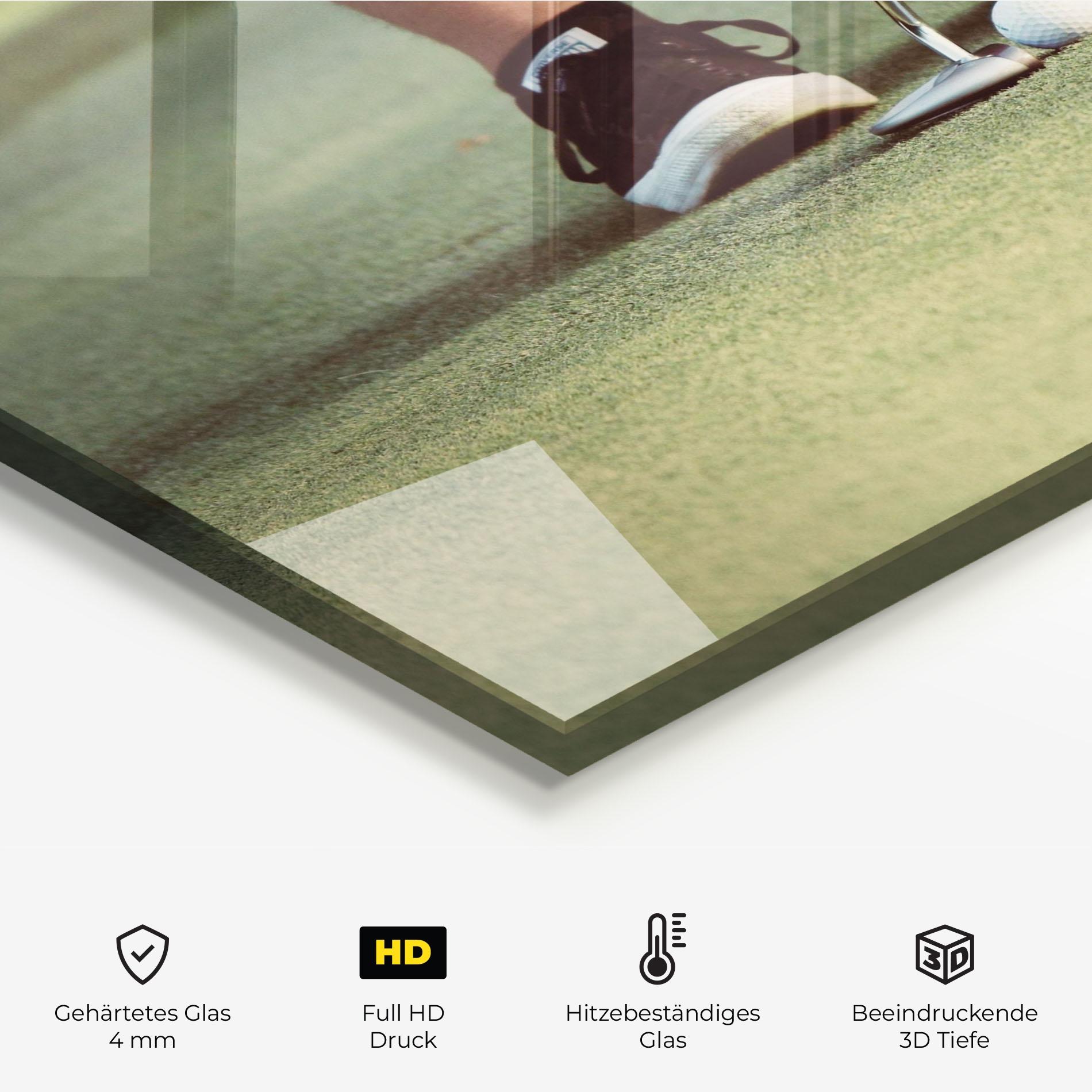 Küchenrückwand Glas Converse Golf Ball mockup 2