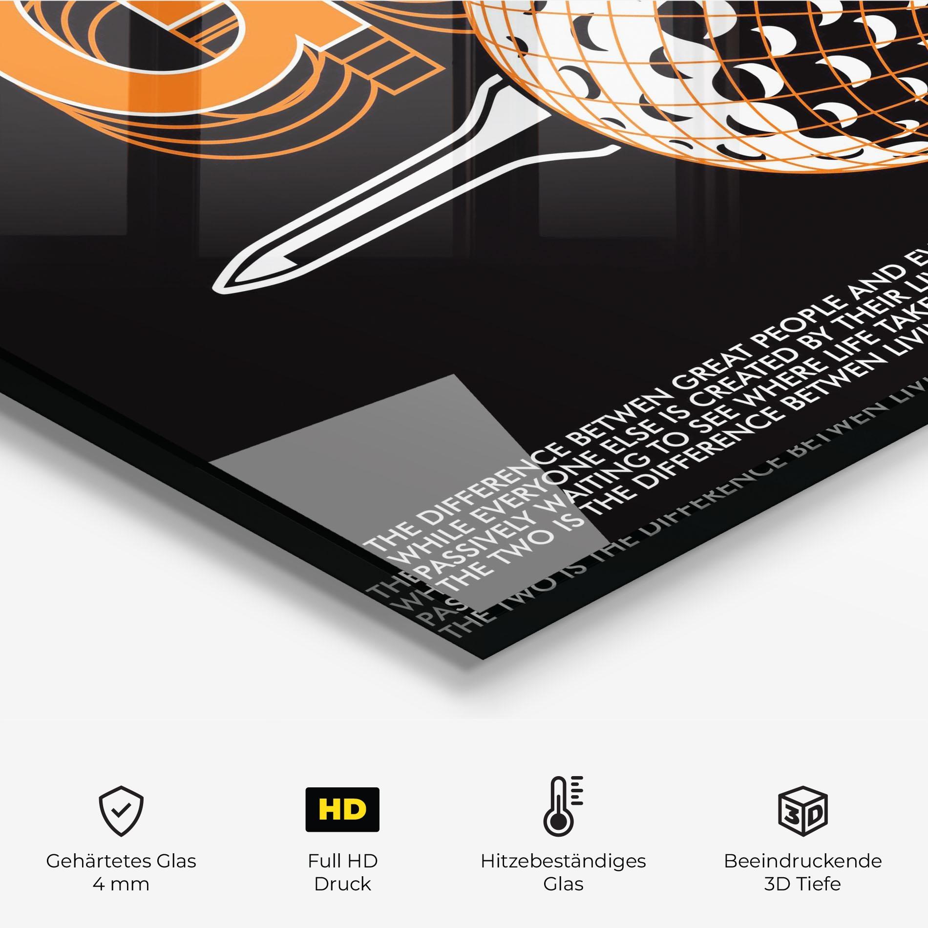 Küchenrückwand Glas Golf Great People mockup 2