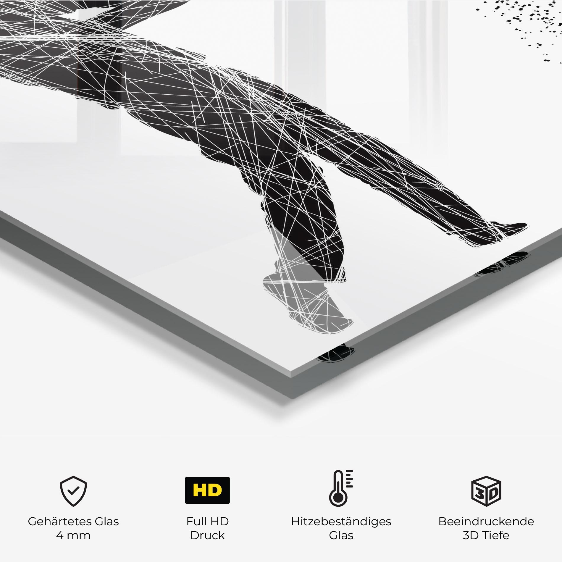 Küchenrückwand Glas Golf White mockup 2