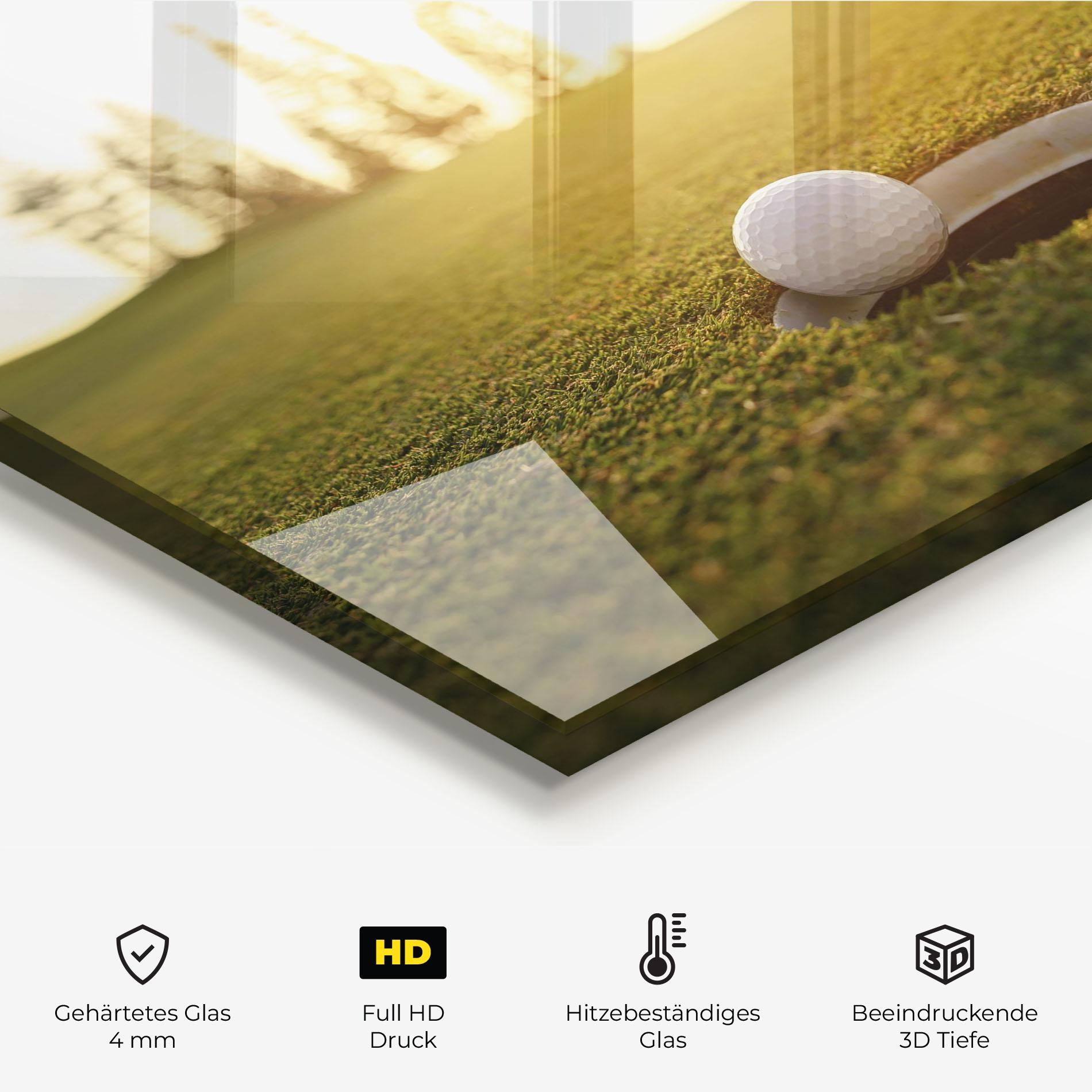 Küchenrückwand Glas Golfer Concept mockup 2