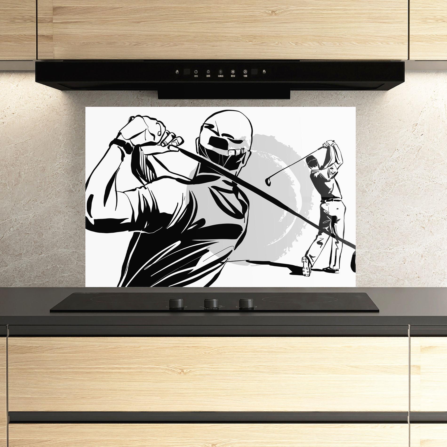 Küchenrückwand Glas Golf Two mockup 3