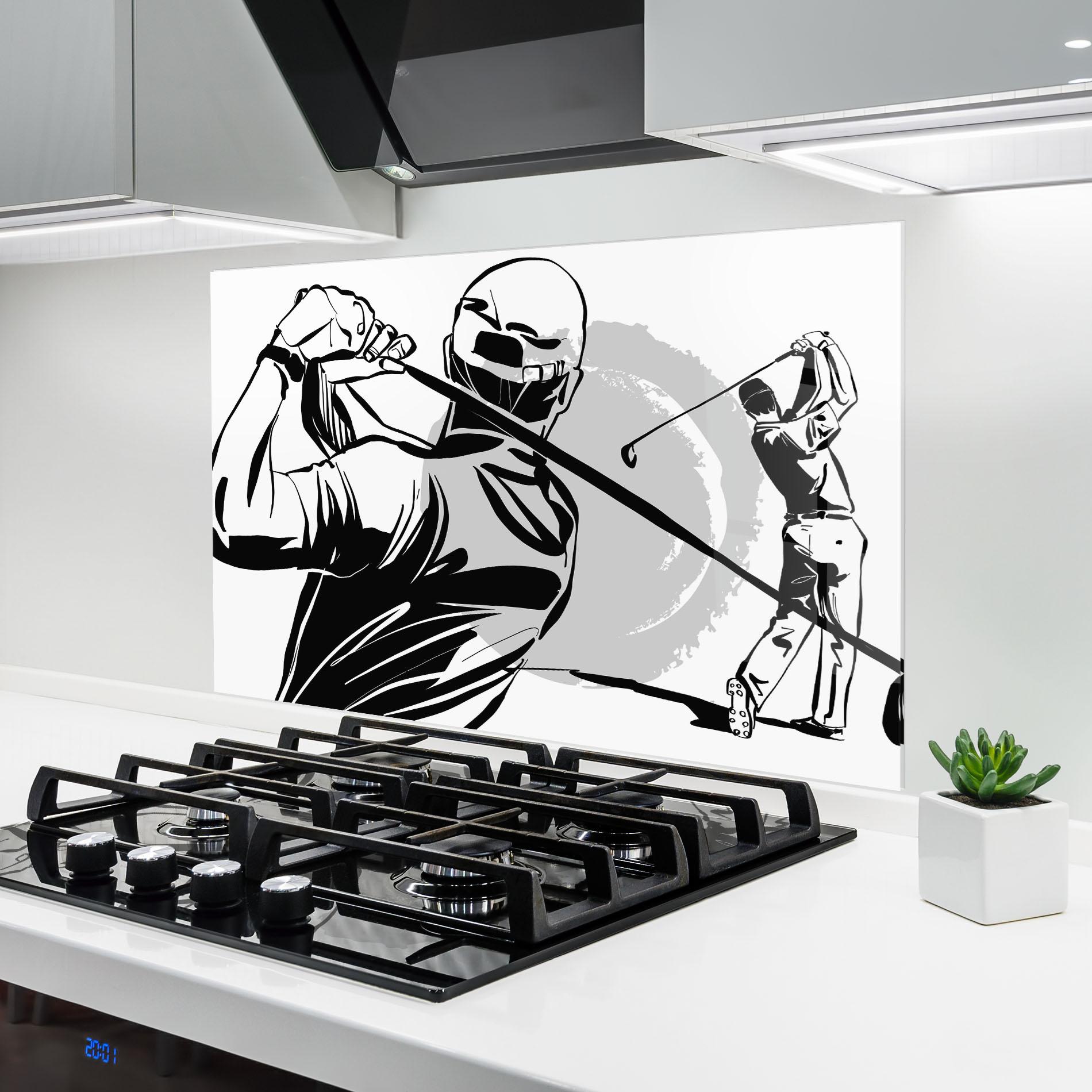 Küchenrückwand Glas Golf Two mockup 6