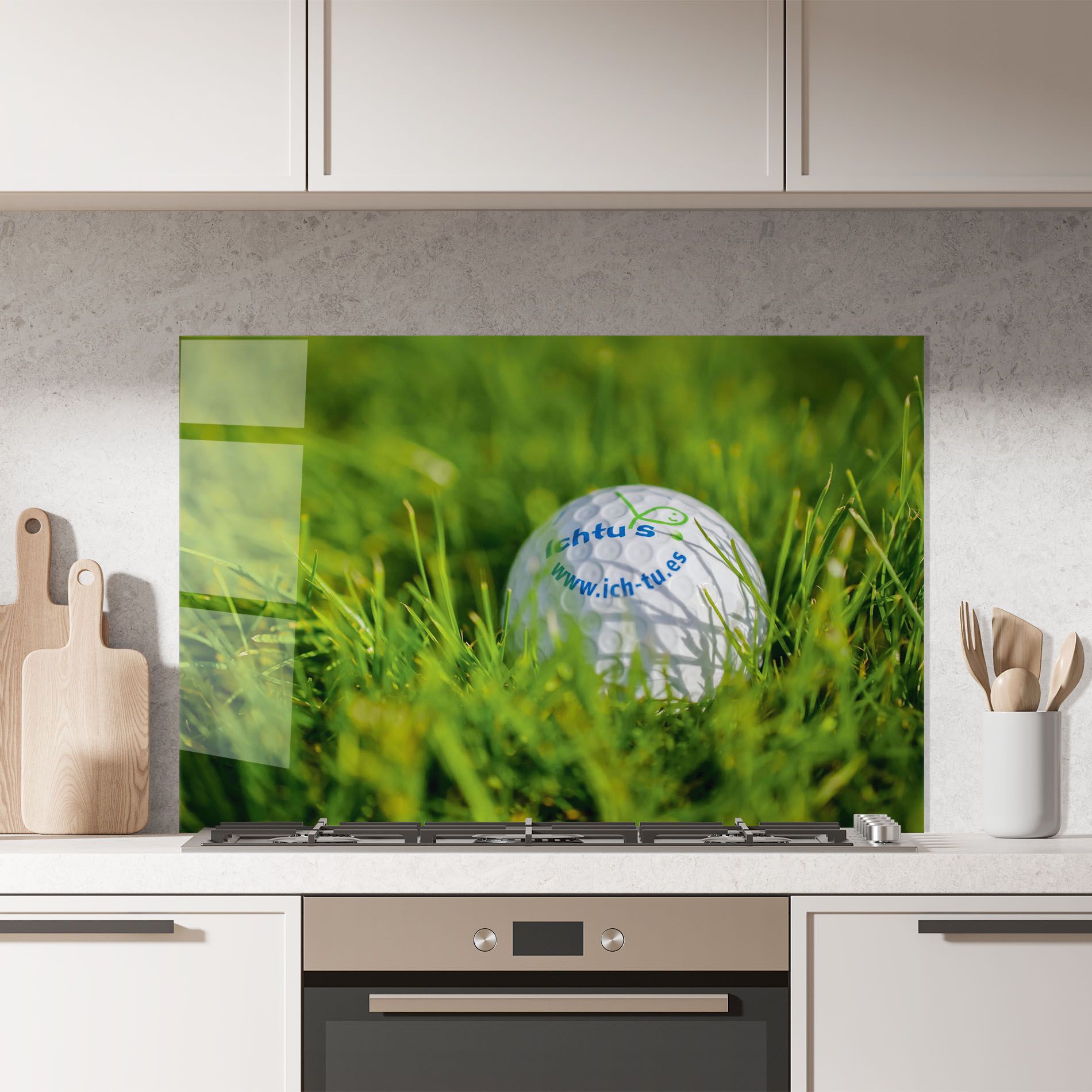 Golf Ball In Grass mockup 7