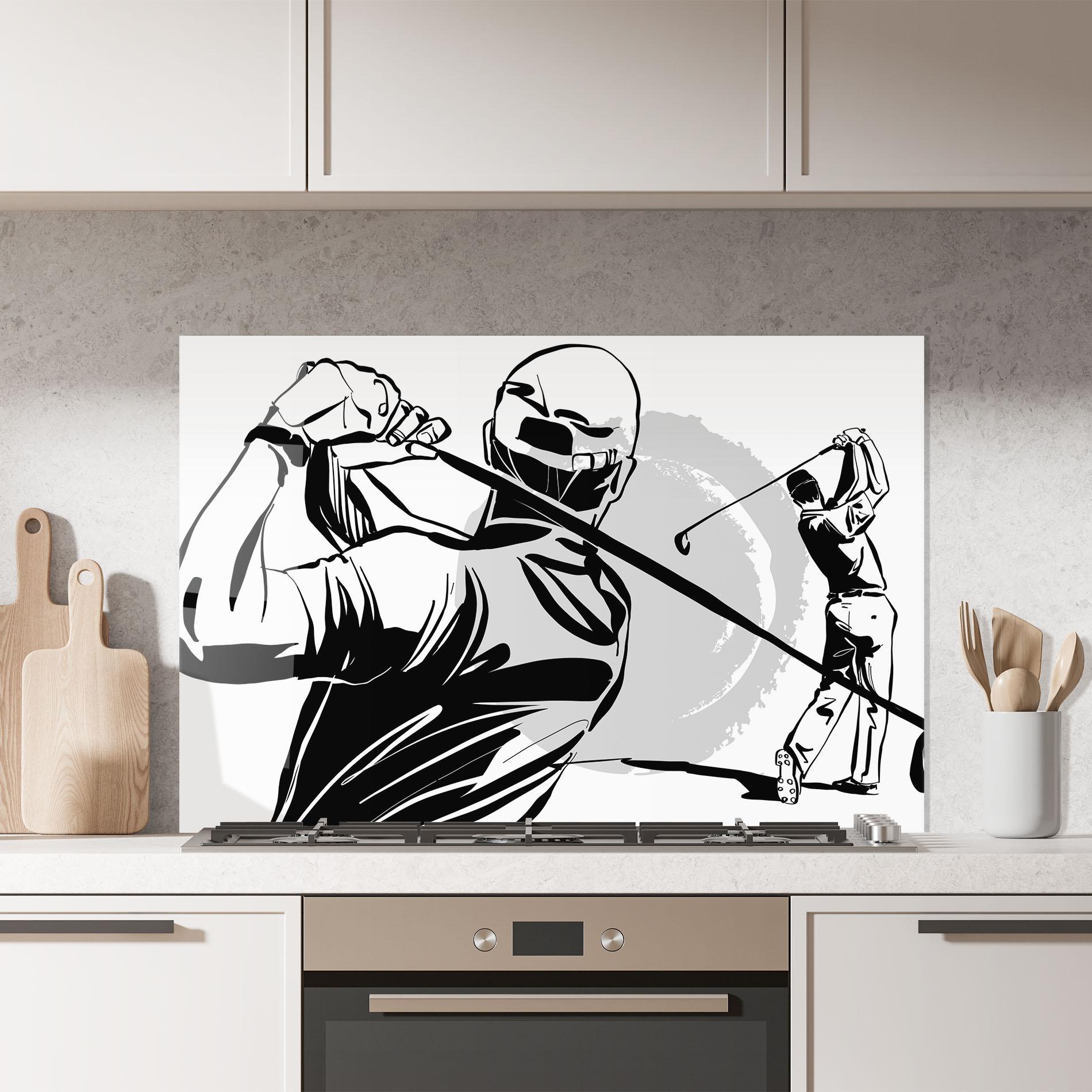 Küchenrückwand Glas Golf Two mockup 7