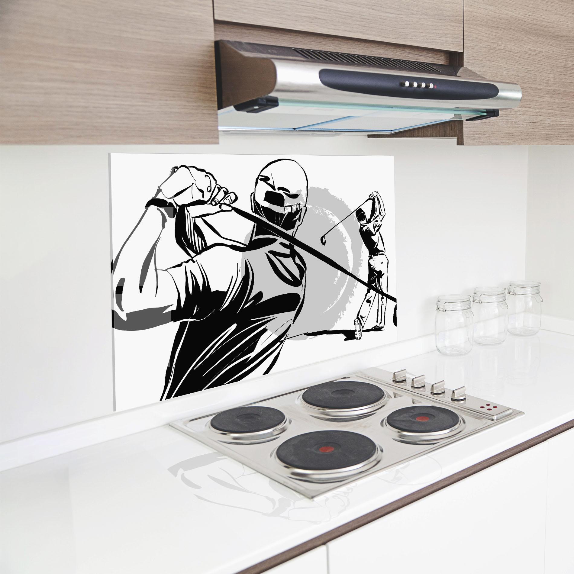 Küchenrückwand Glas Golf Two mockup 8