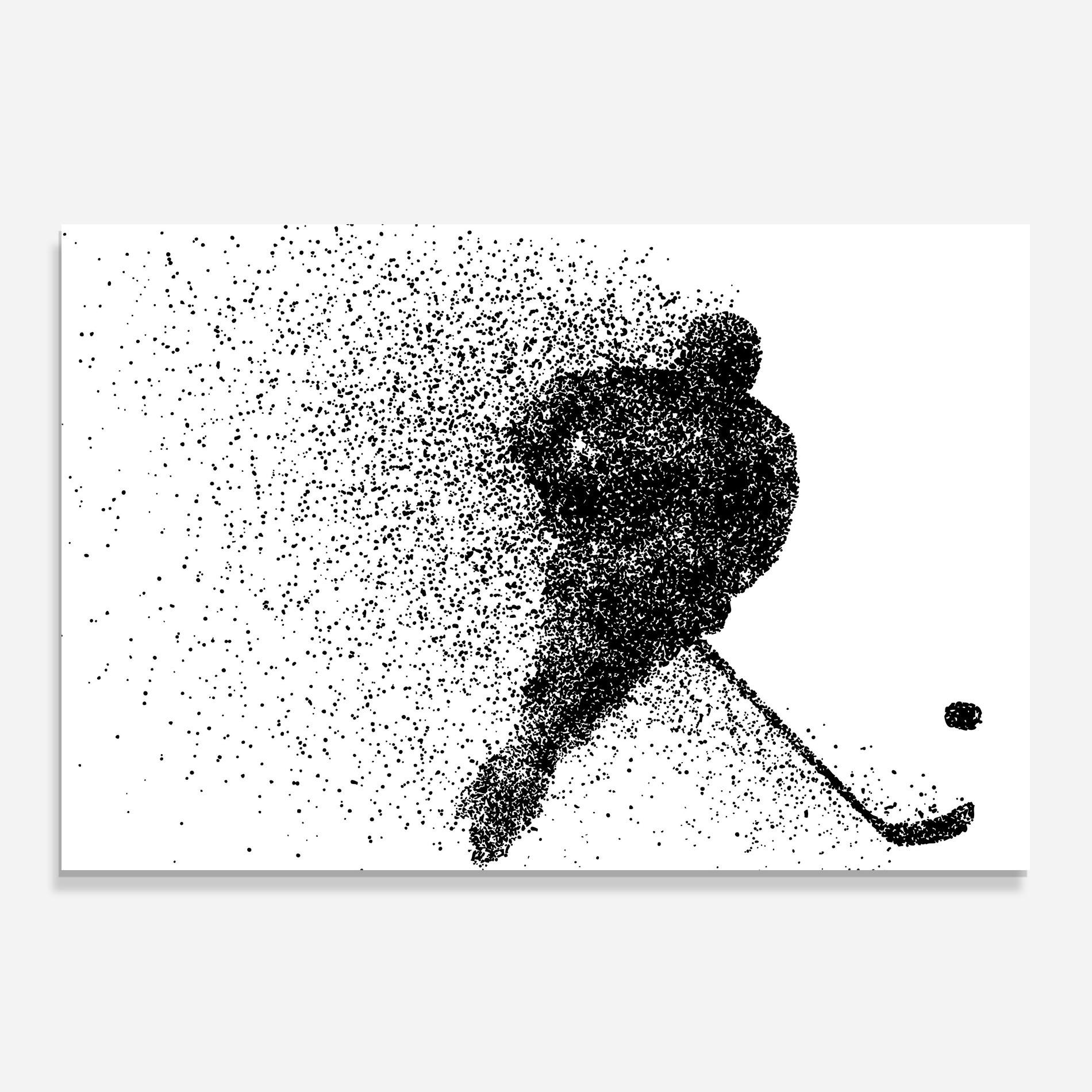 Küchenrückwand Glas Hockey Art mockup 0