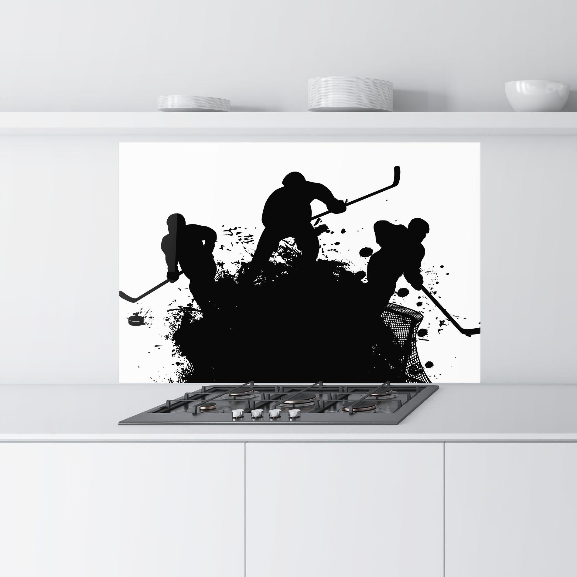 Küchenrückwand Glas Hockey Tree mockup 9