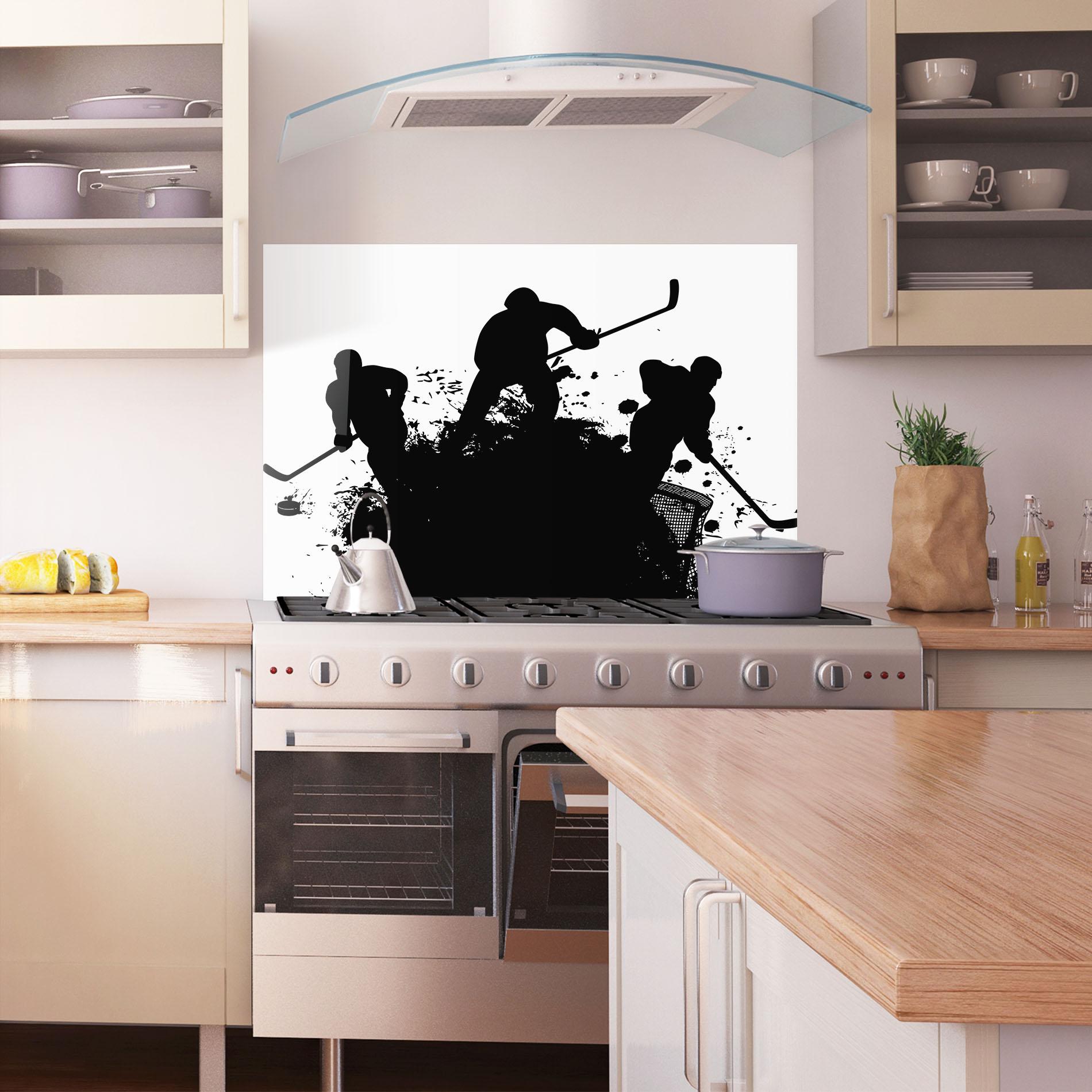 Küchenrückwand Glas Hockey Tree mockup 1