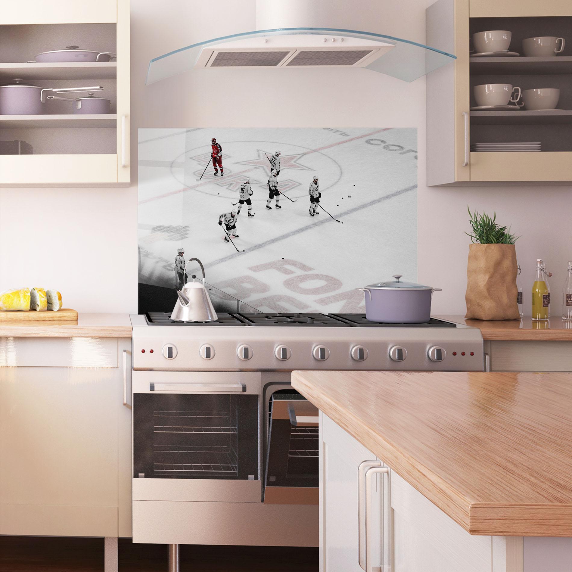 Küchenrückwand Glas Ice Intuition mockup 1