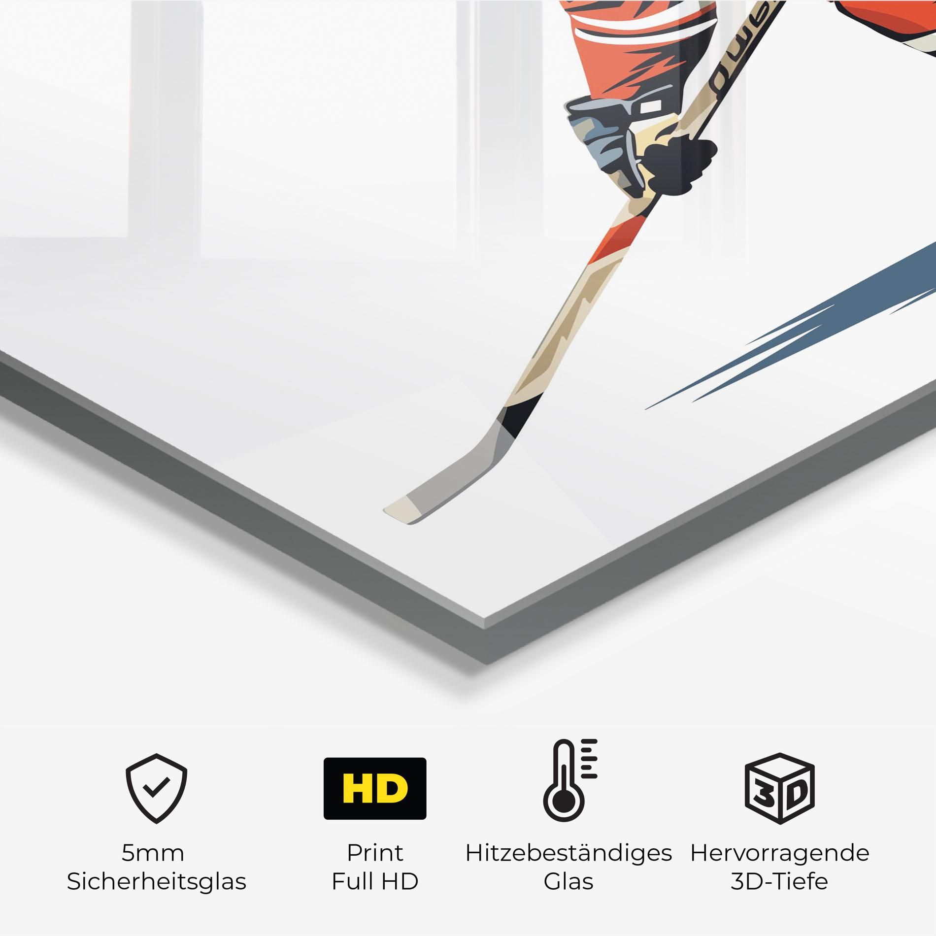Hockey Orange Player mockup 2