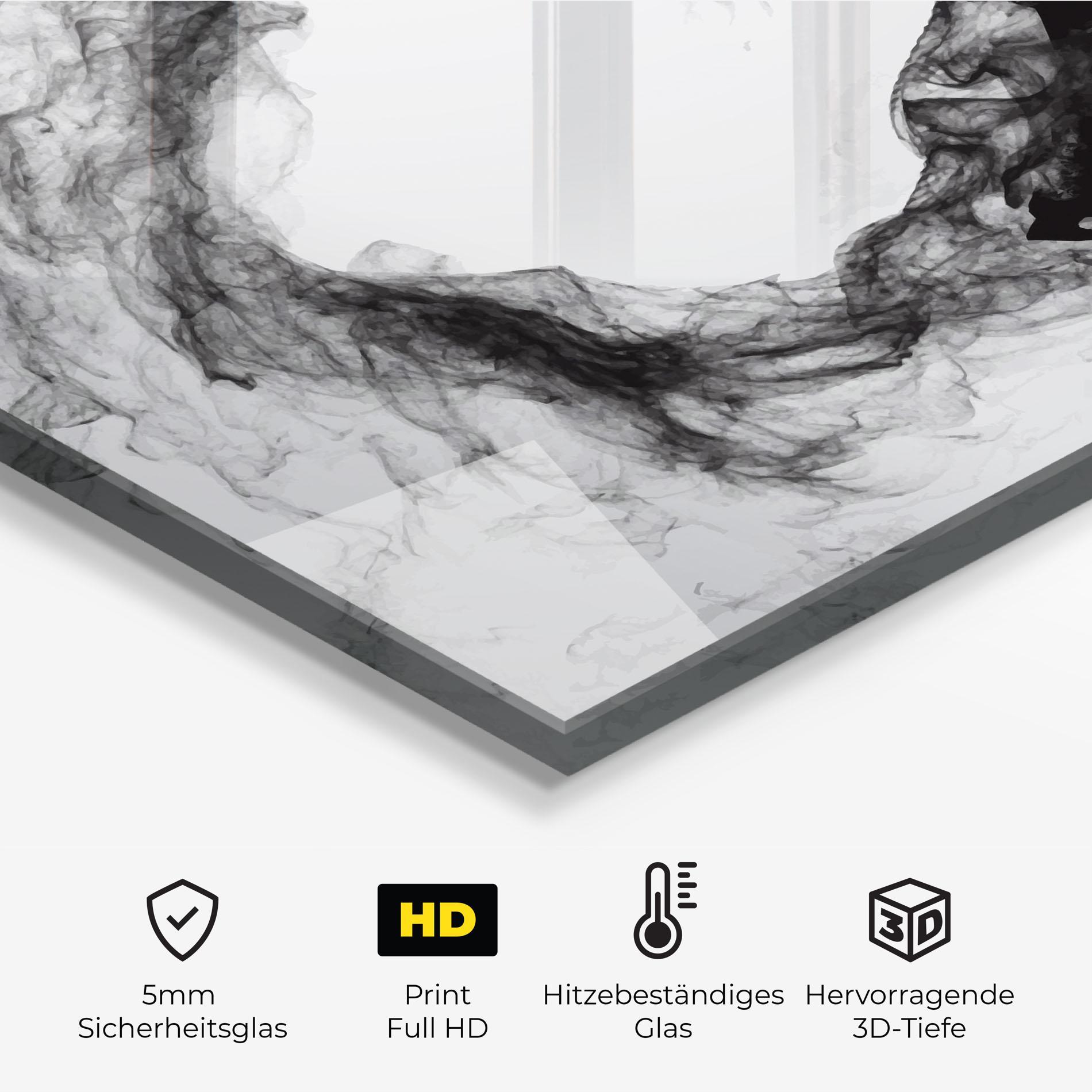 Küchenrückwand Glas Hockey Smoke mockup 2