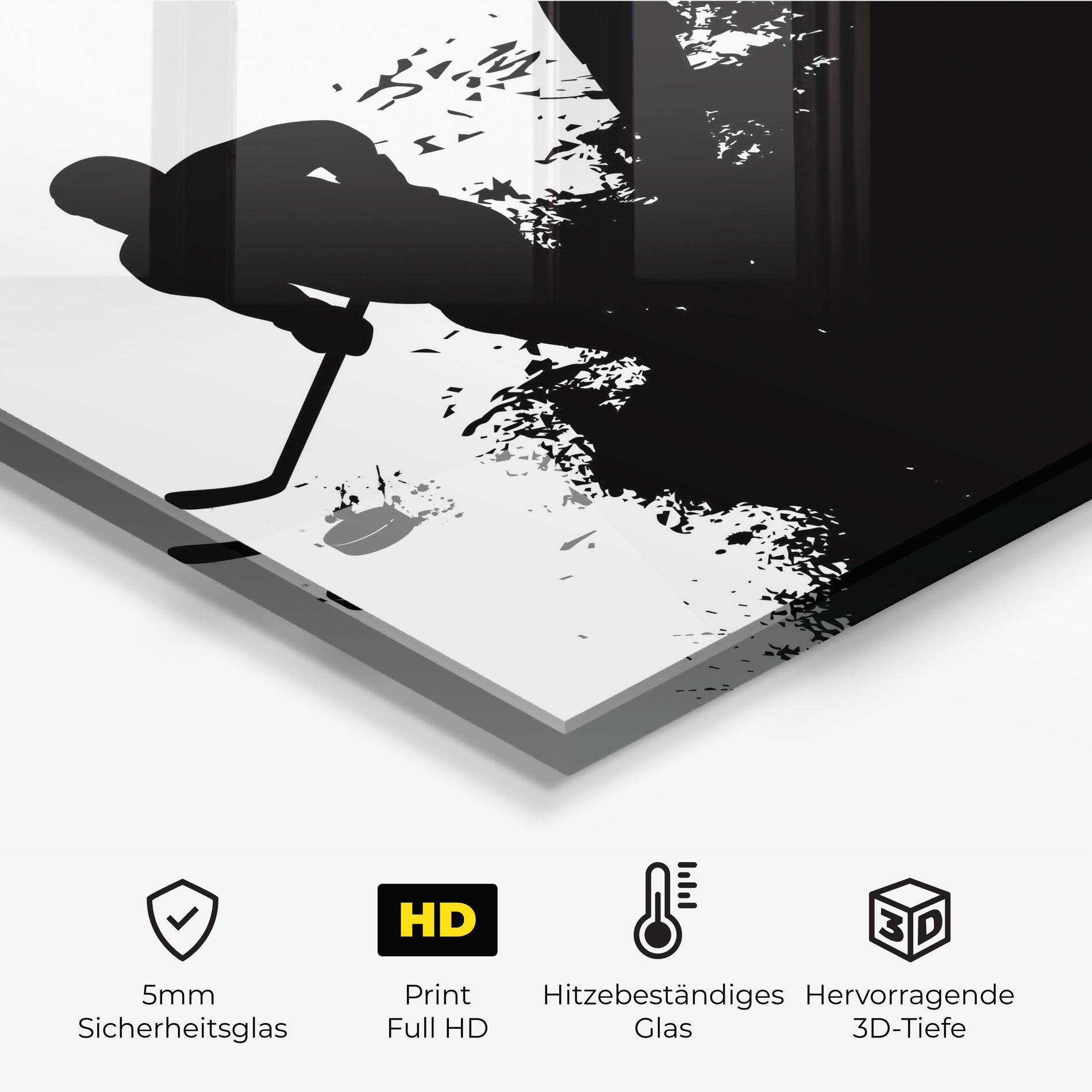 Küchenrückwand Glas Hockey Tree mockup 2