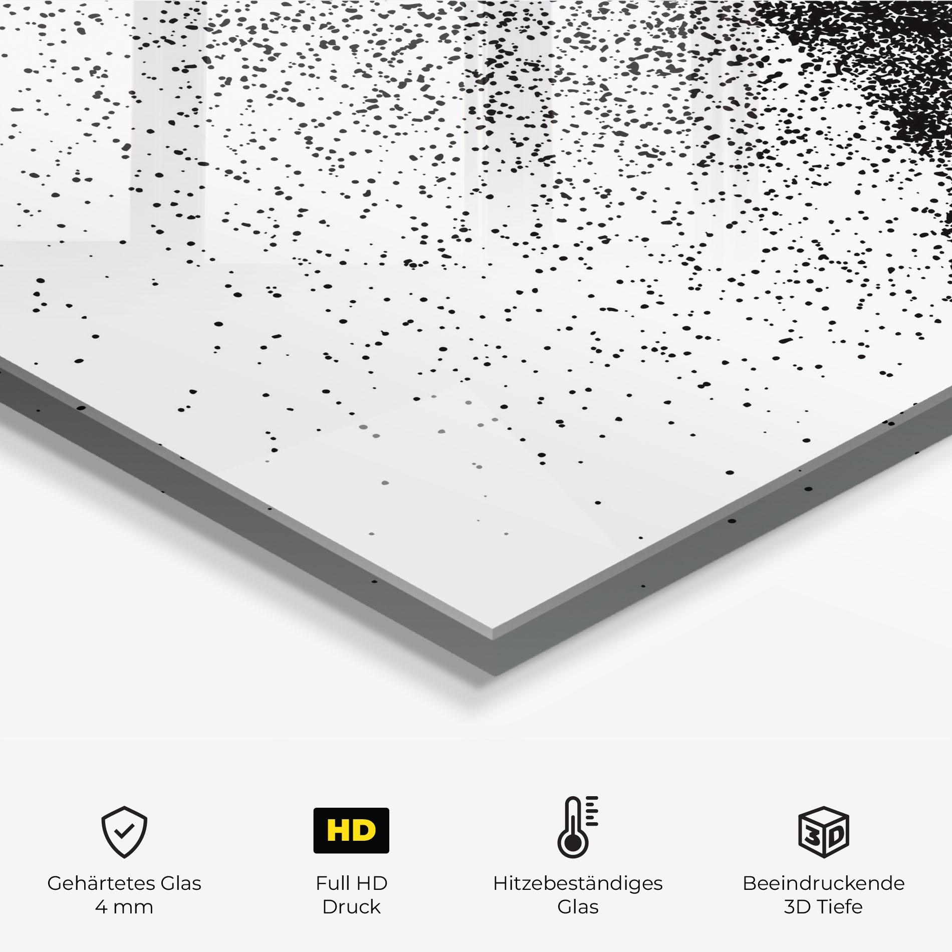 Küchenrückwand Glas Hockey Art mockup 2