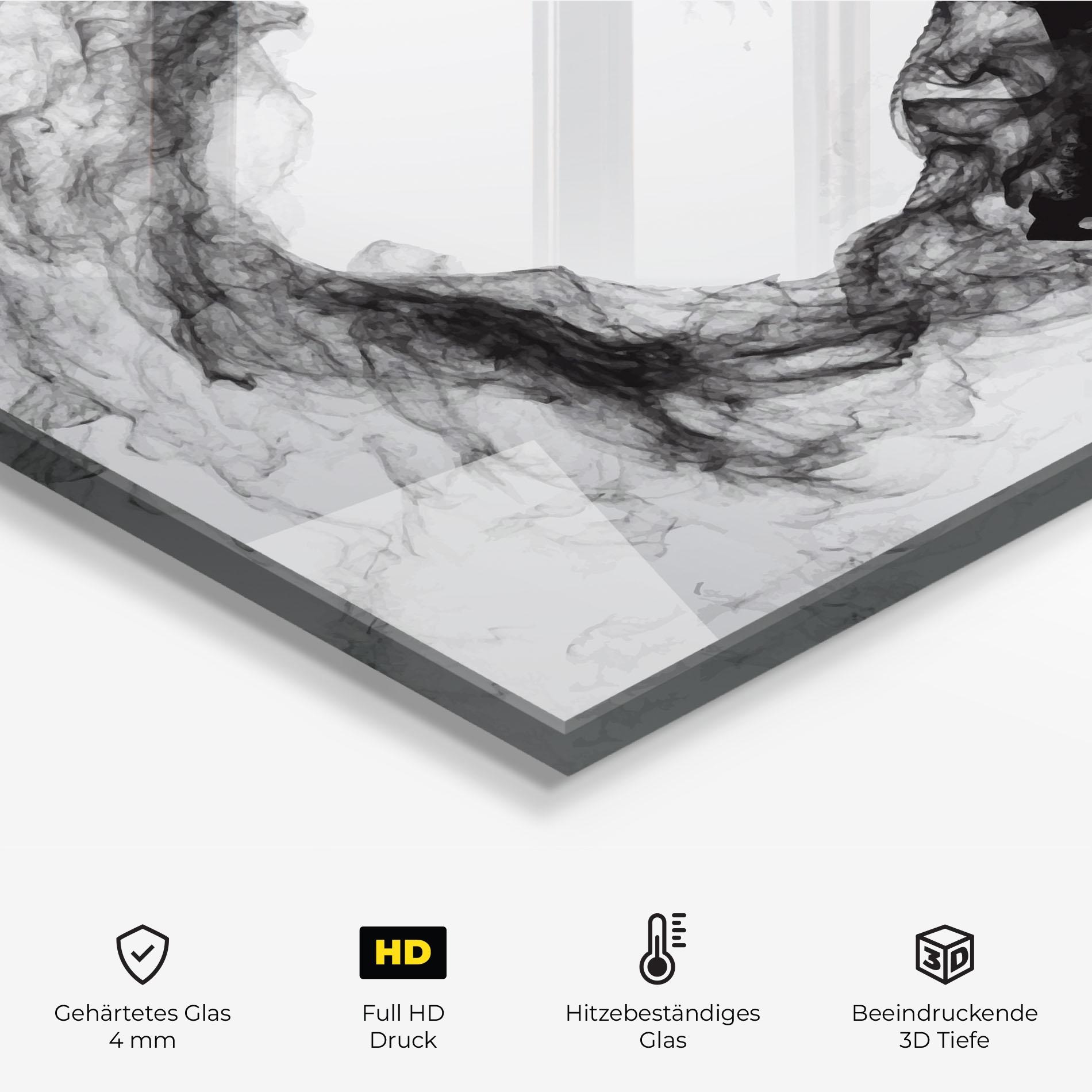 Küchenrückwand Glas Hockey Smoke mockup 2