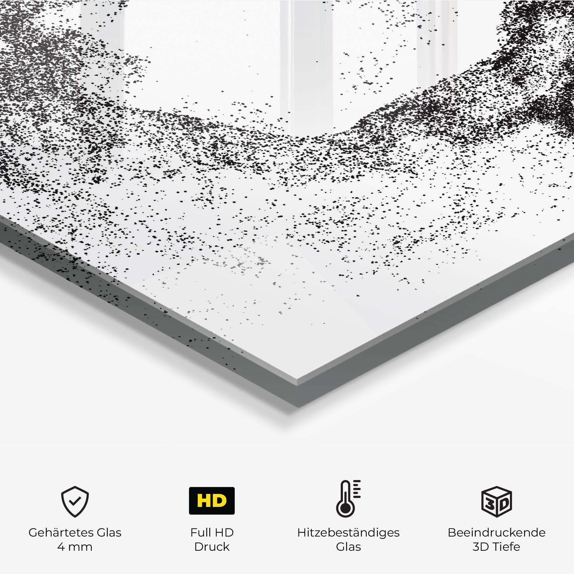 Küchenrückwand Glas Playing Hockey mockup 2