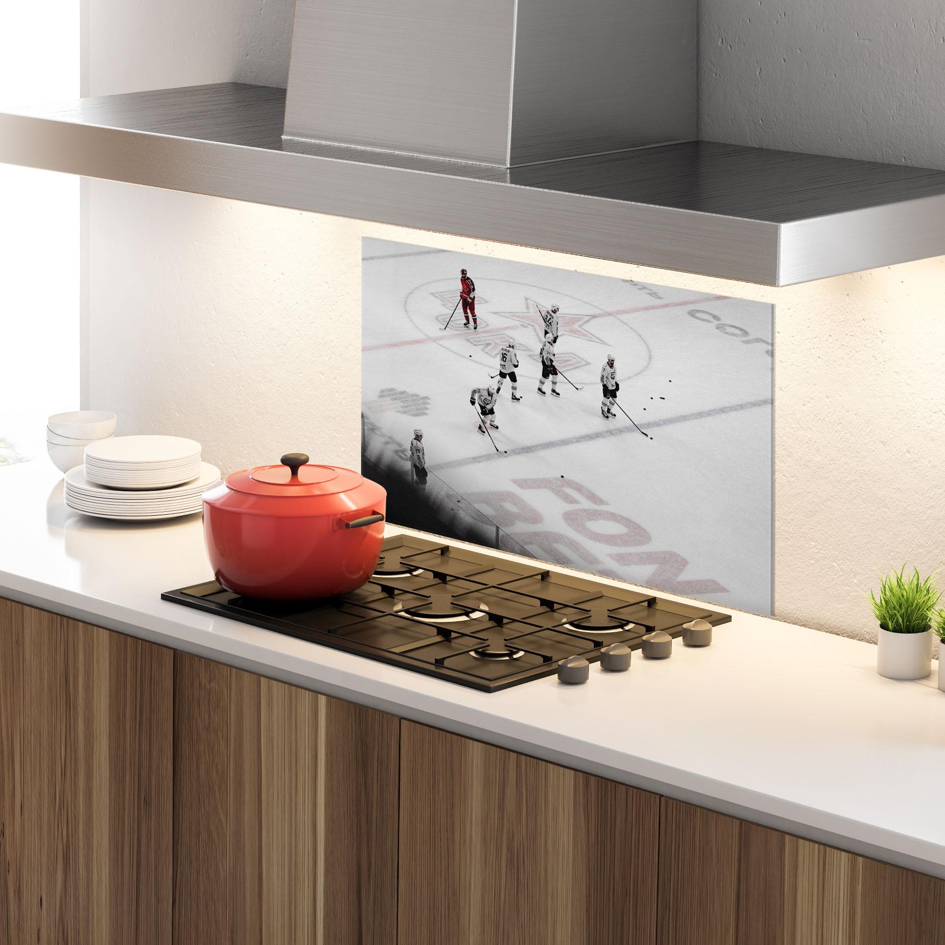 Küchenrückwand Glas Ice Intuition mockup 4