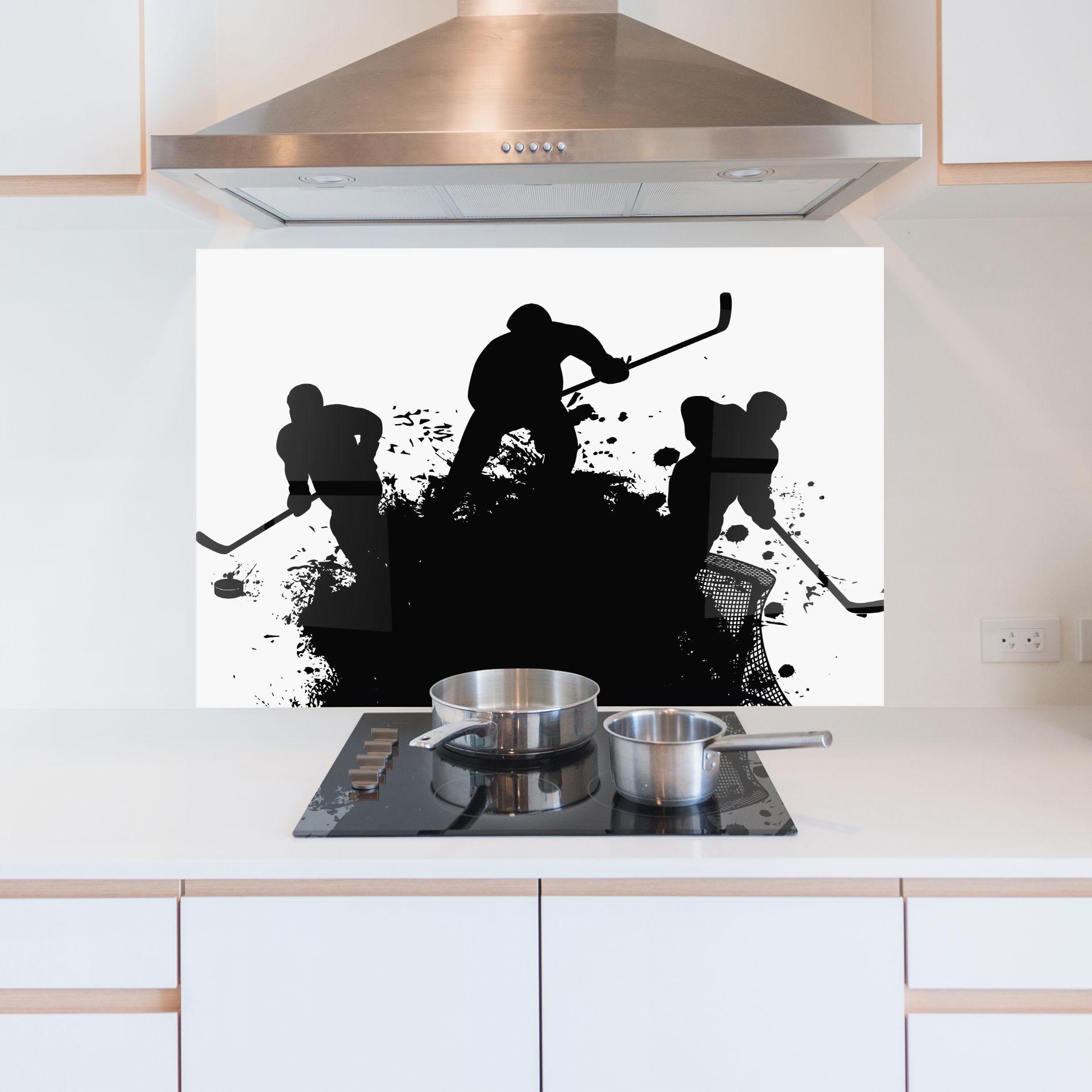 Küchenrückwand Glas Hockey Tree mockup 5