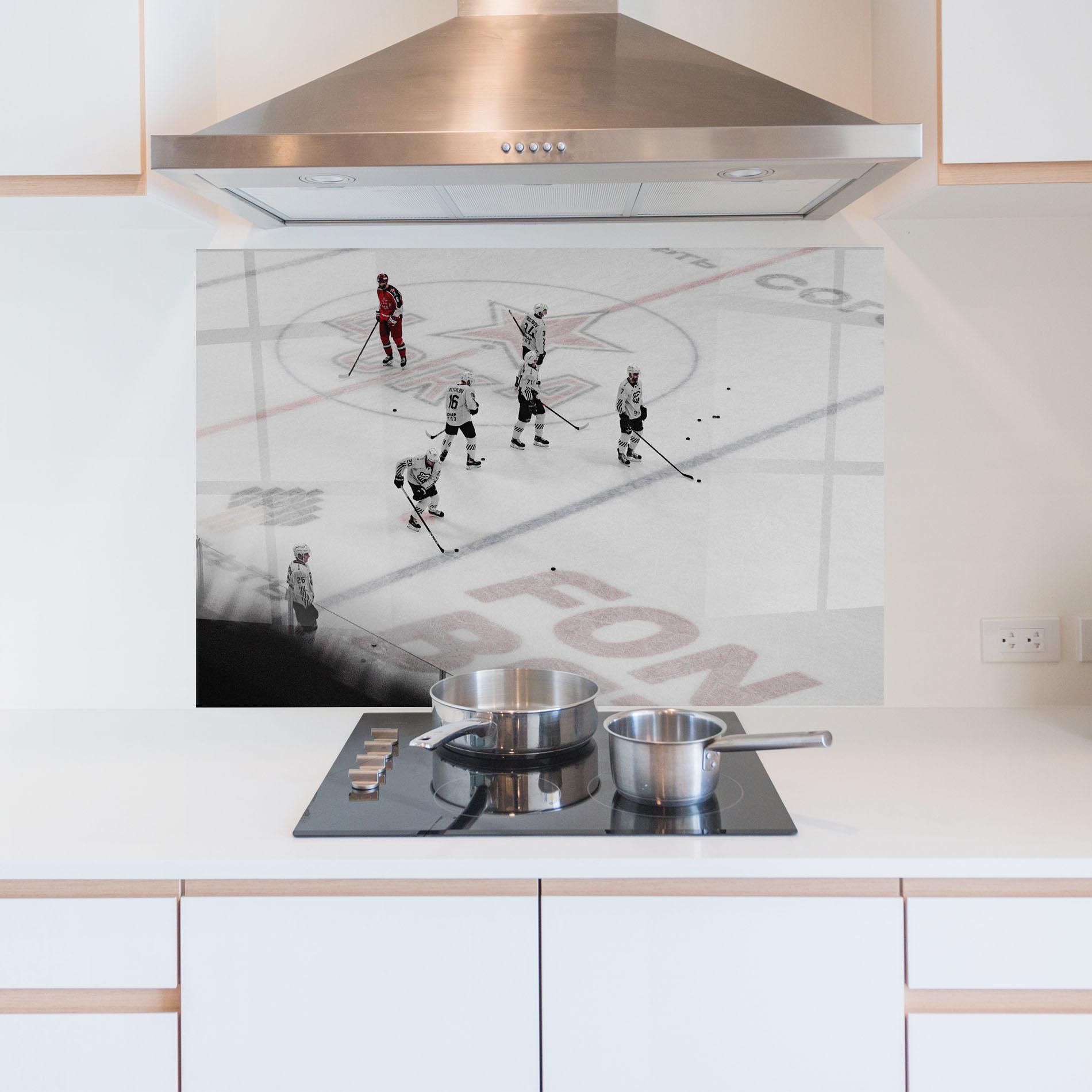 Küchenrückwand Glas Ice Intuition mockup 5