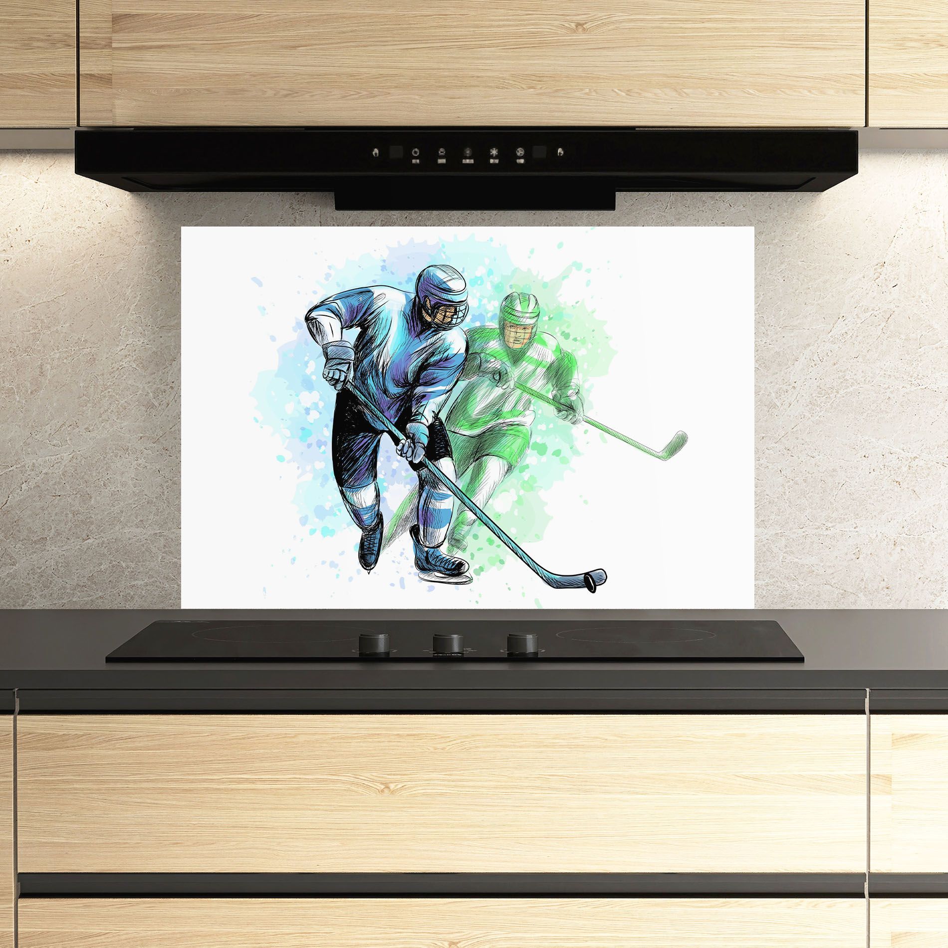 Green Blue Hockey mockup 3