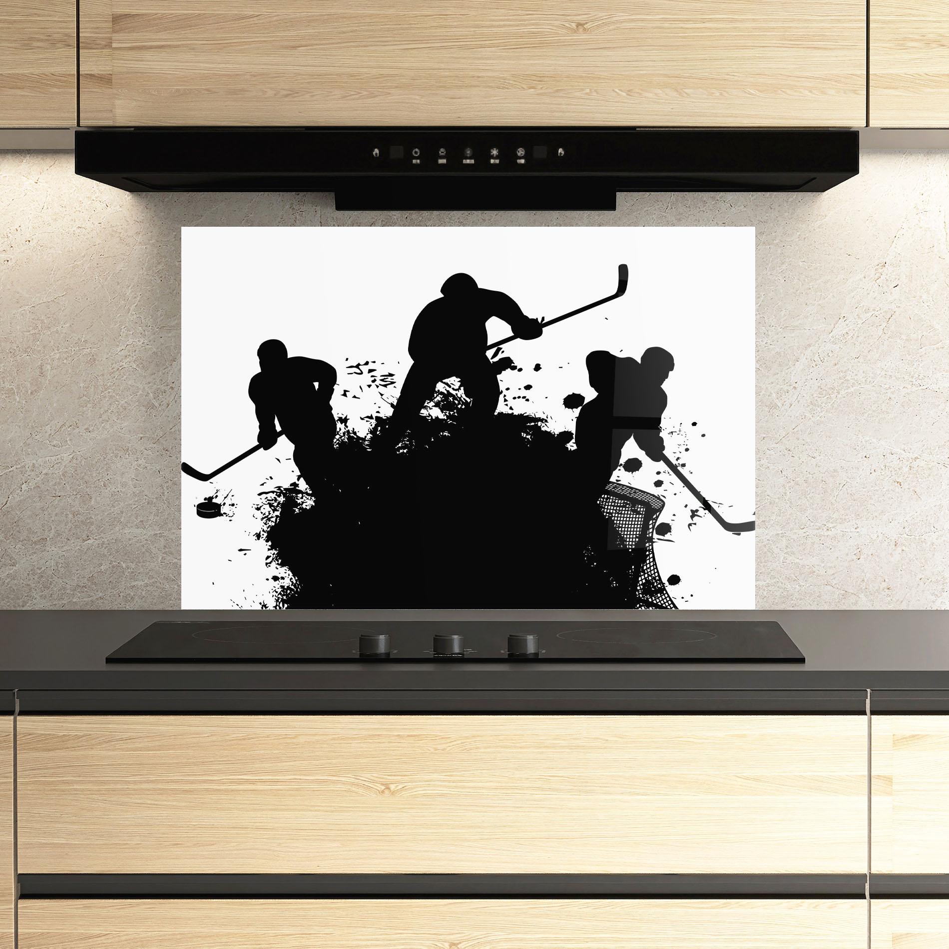 Küchenrückwand Glas Hockey Tree mockup 3