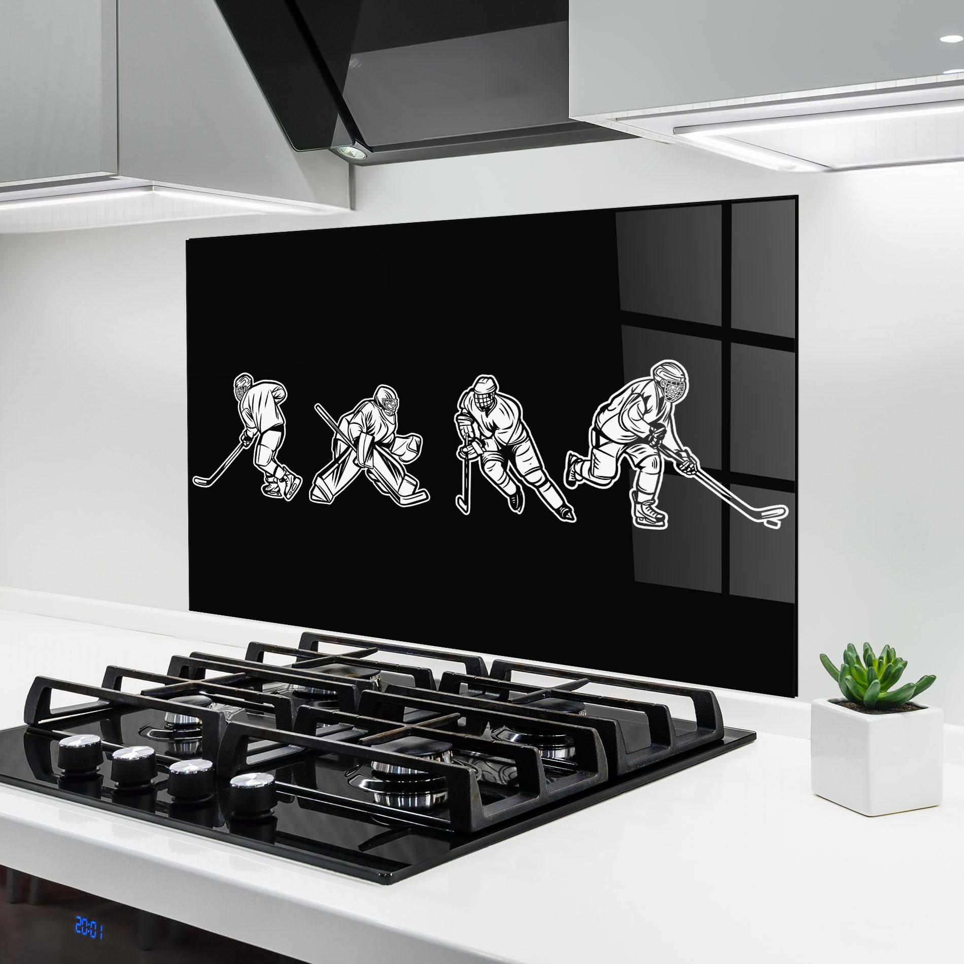 Küchenrückwand Glas Hockey Four mockup 6