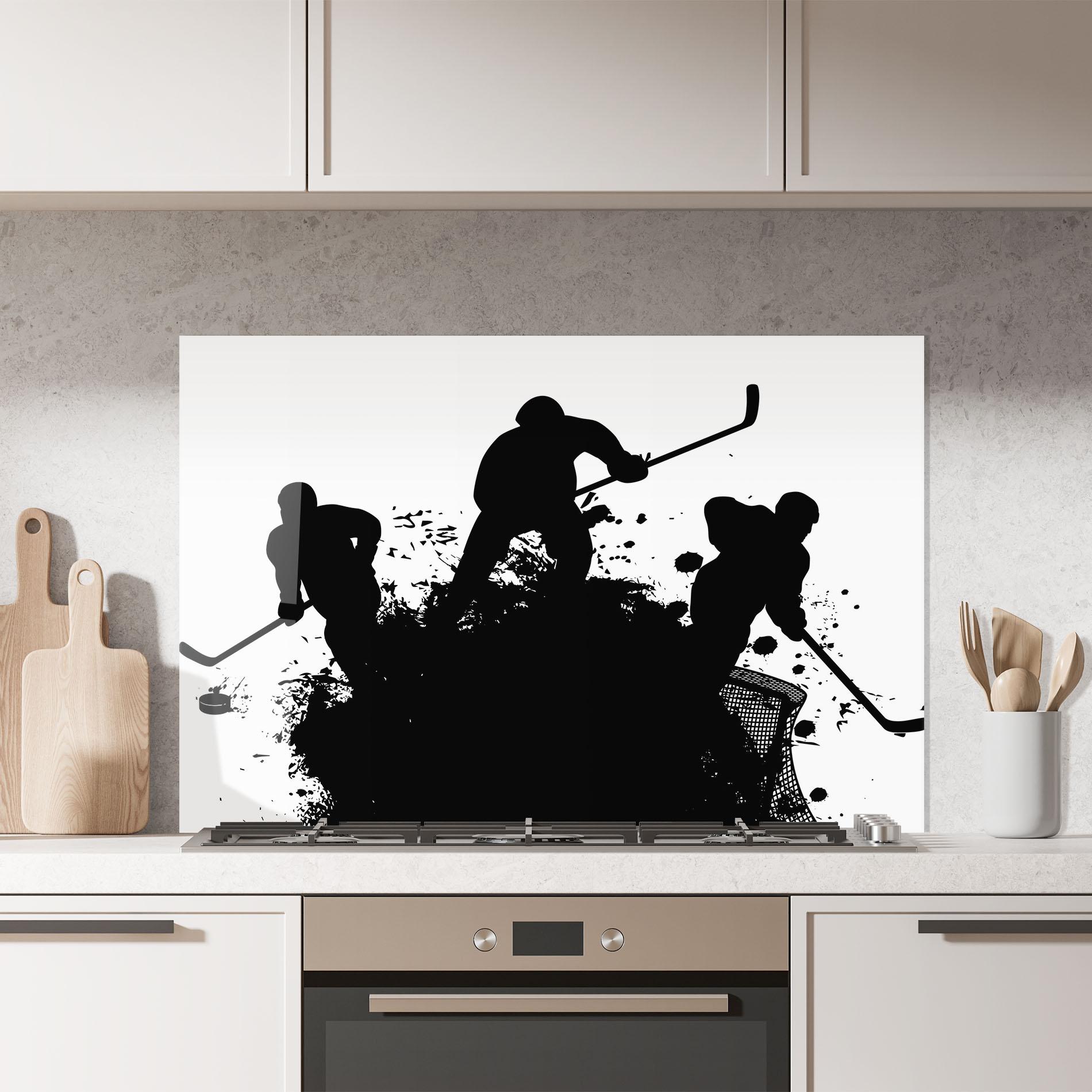 Küchenrückwand Glas Hockey Tree mockup 7