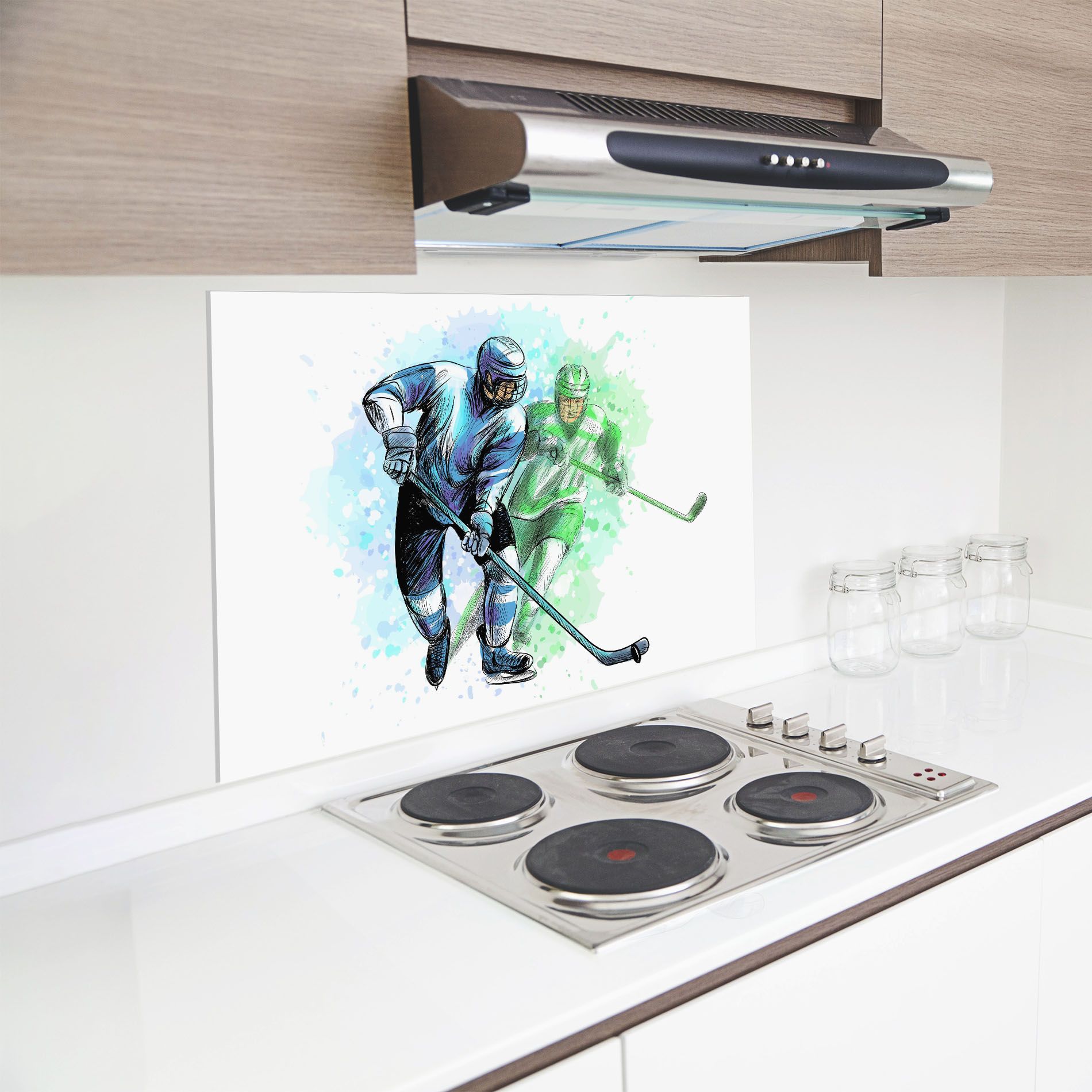 Green Blue Hockey mockup 8