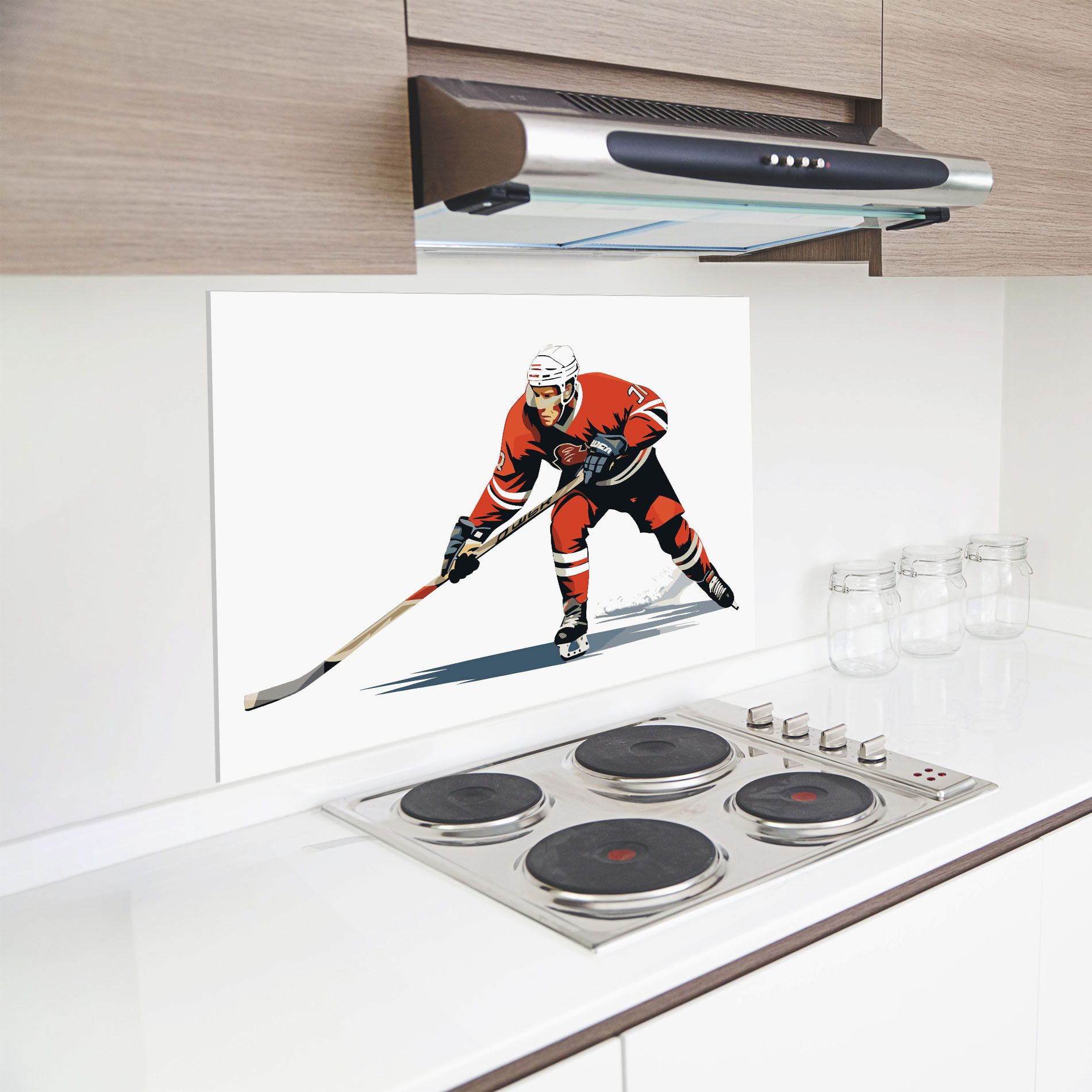 Hockey Orange Player mockup 8