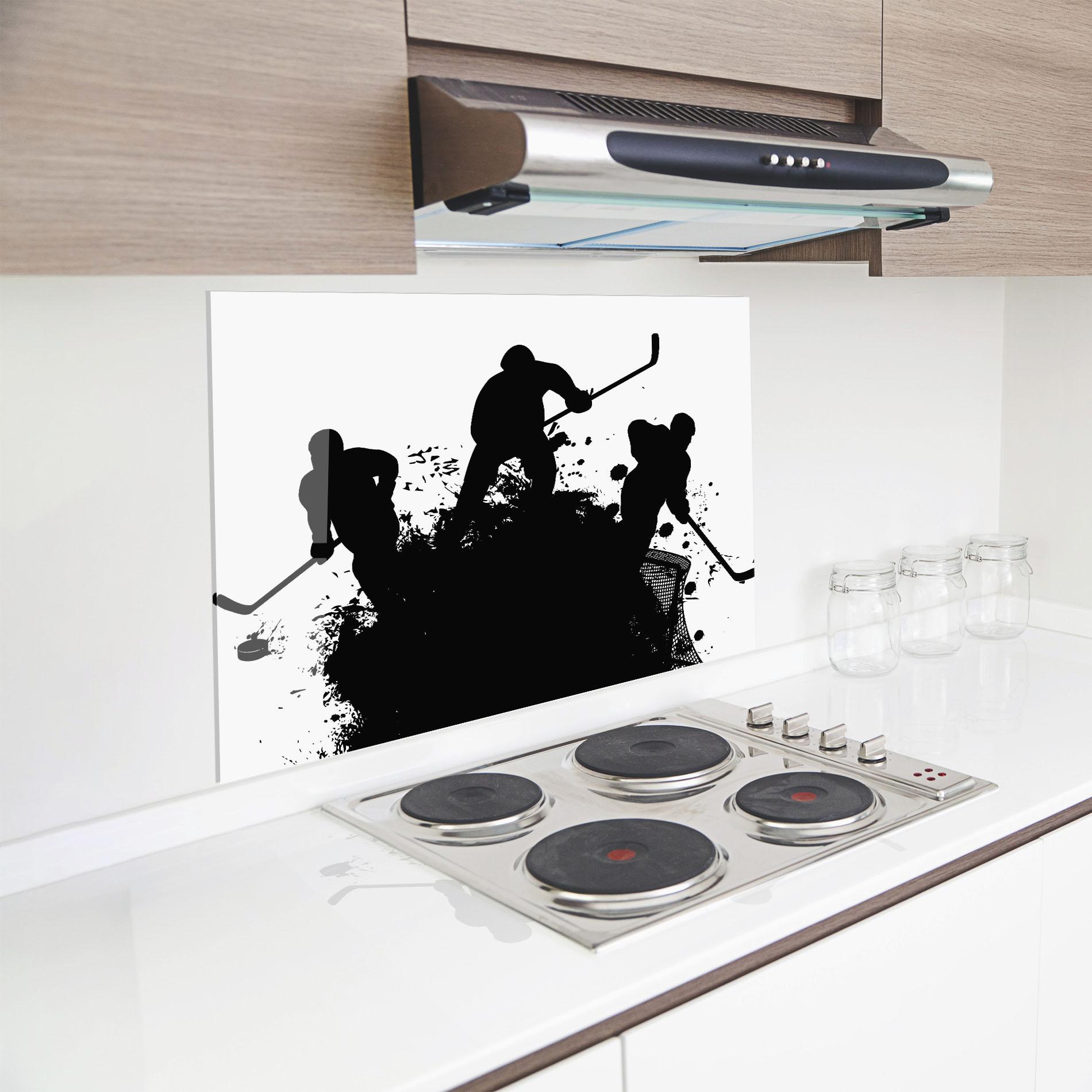 Küchenrückwand Glas Hockey Tree mockup 8