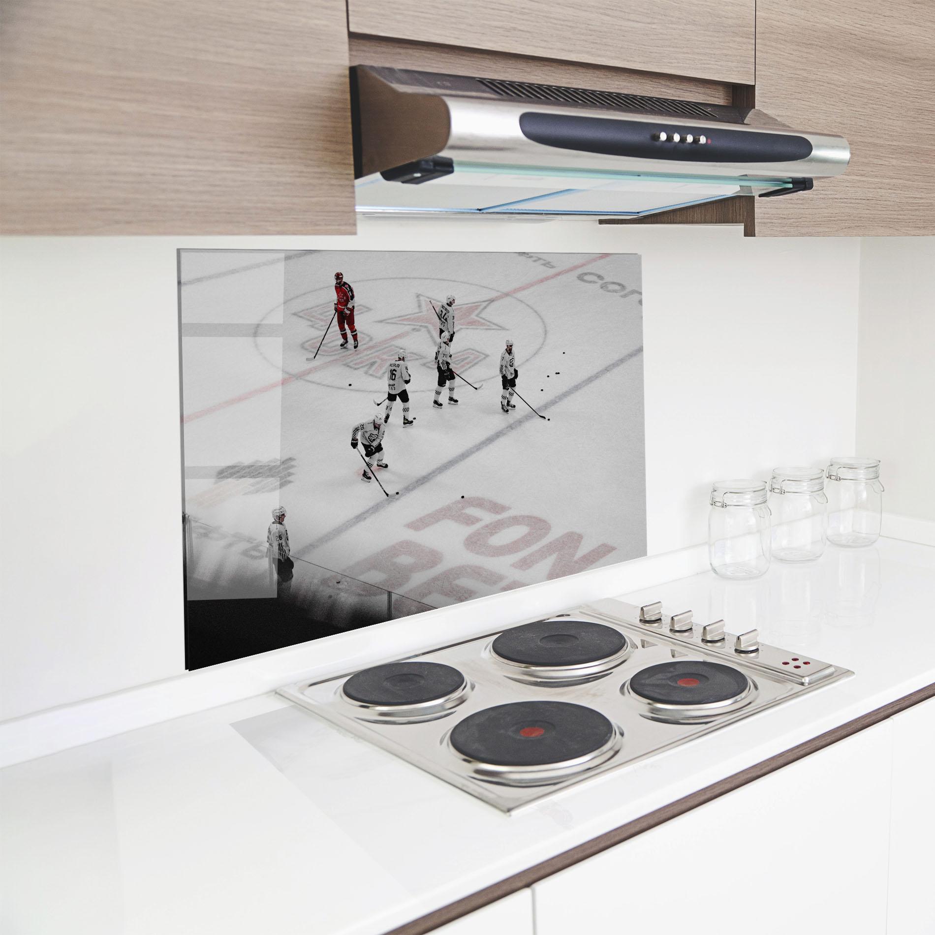 Küchenrückwand Glas Ice Intuition mockup 8