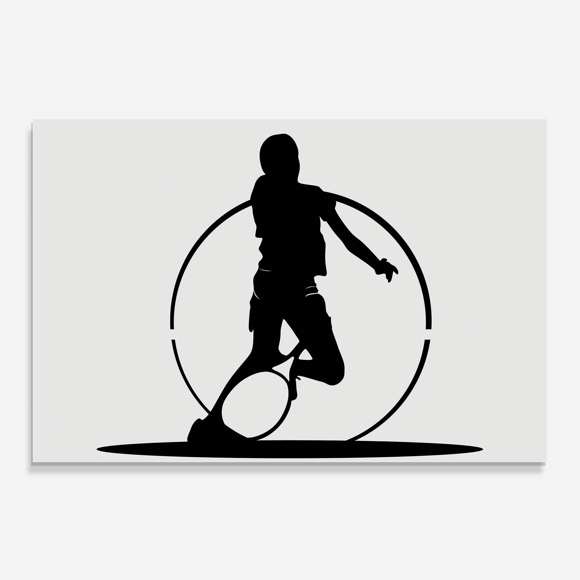 Küchenrückwand Glas Black Tennis Circle mockup 0