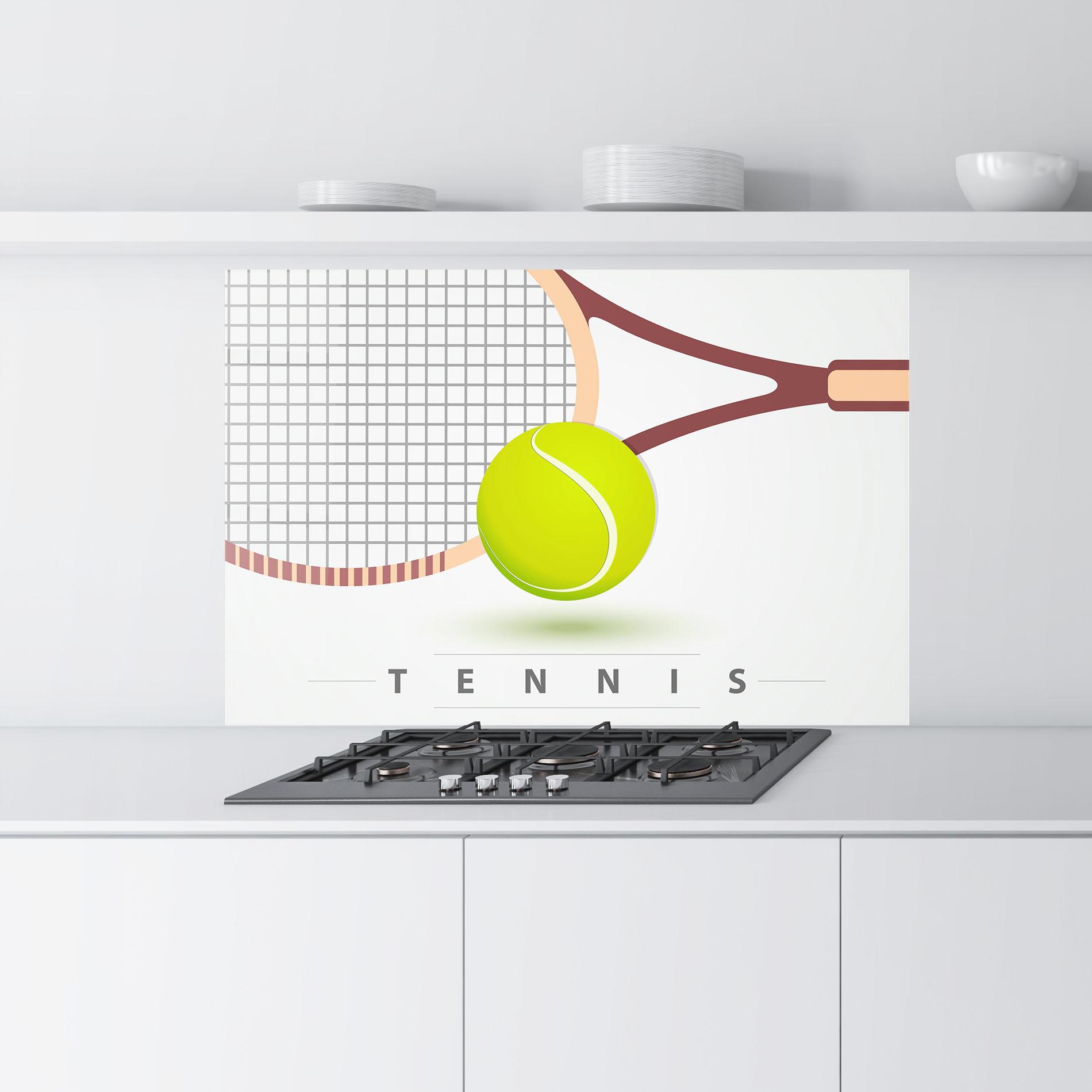 Küchenrückwand Glas Tennis Ball mockup 9