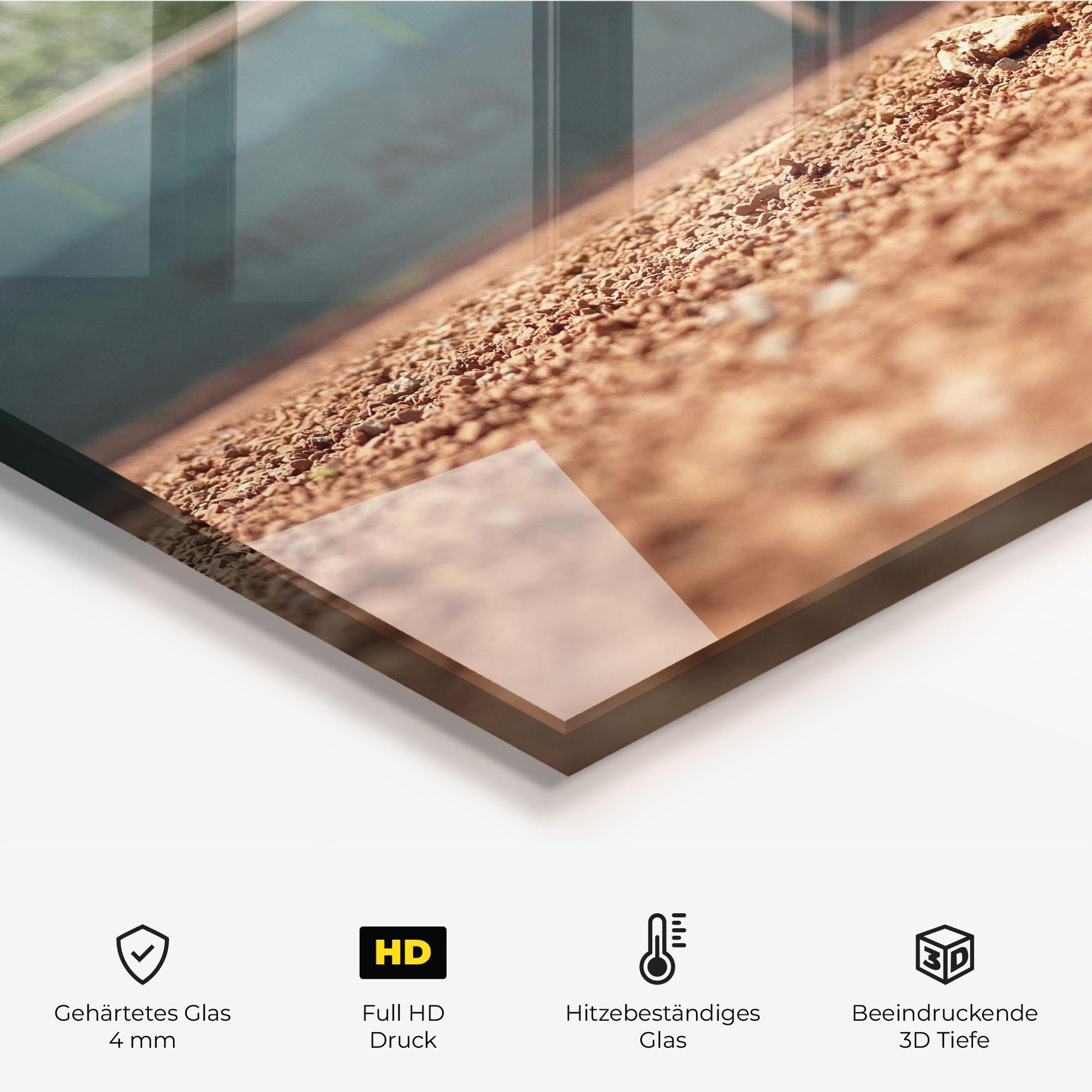 Küchenrückwand Glas Lost Tennis Ball mockup 2