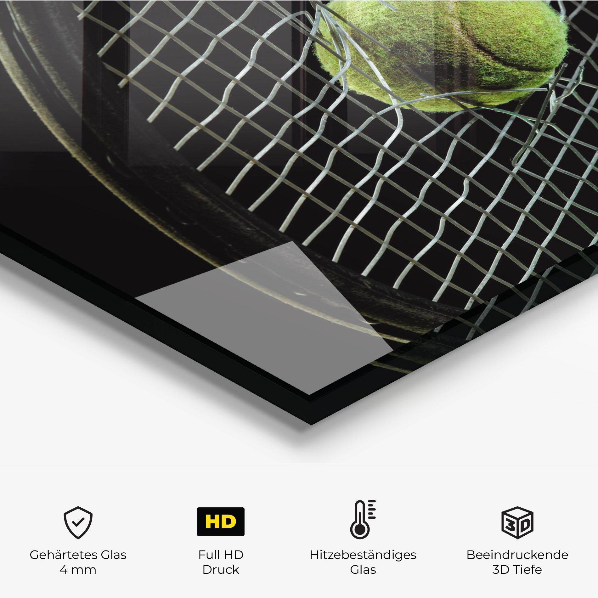 Küchenrückwand Glas Tennis Equipment mockup 2