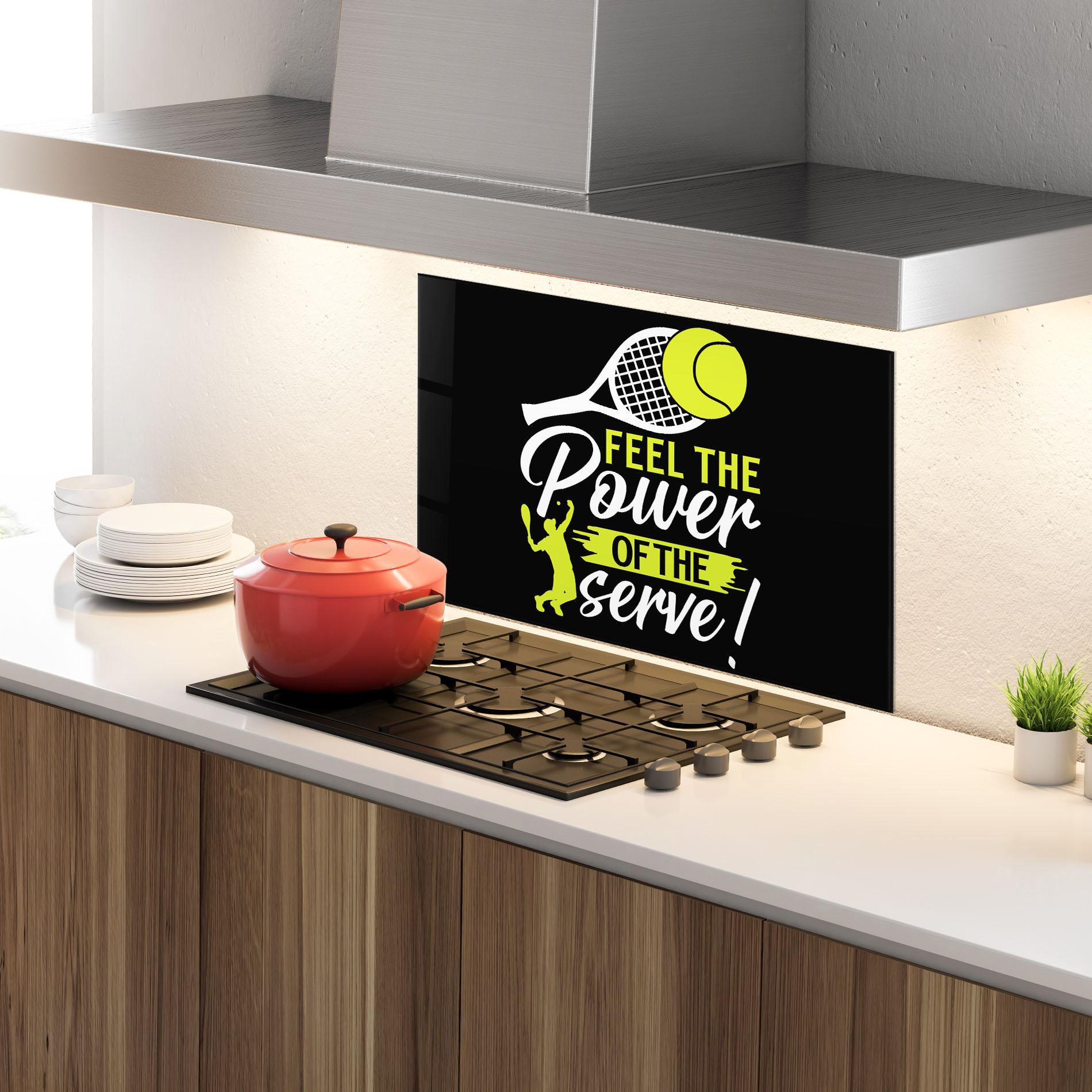 Küchenrückwand Glas Power Serve mockup 4