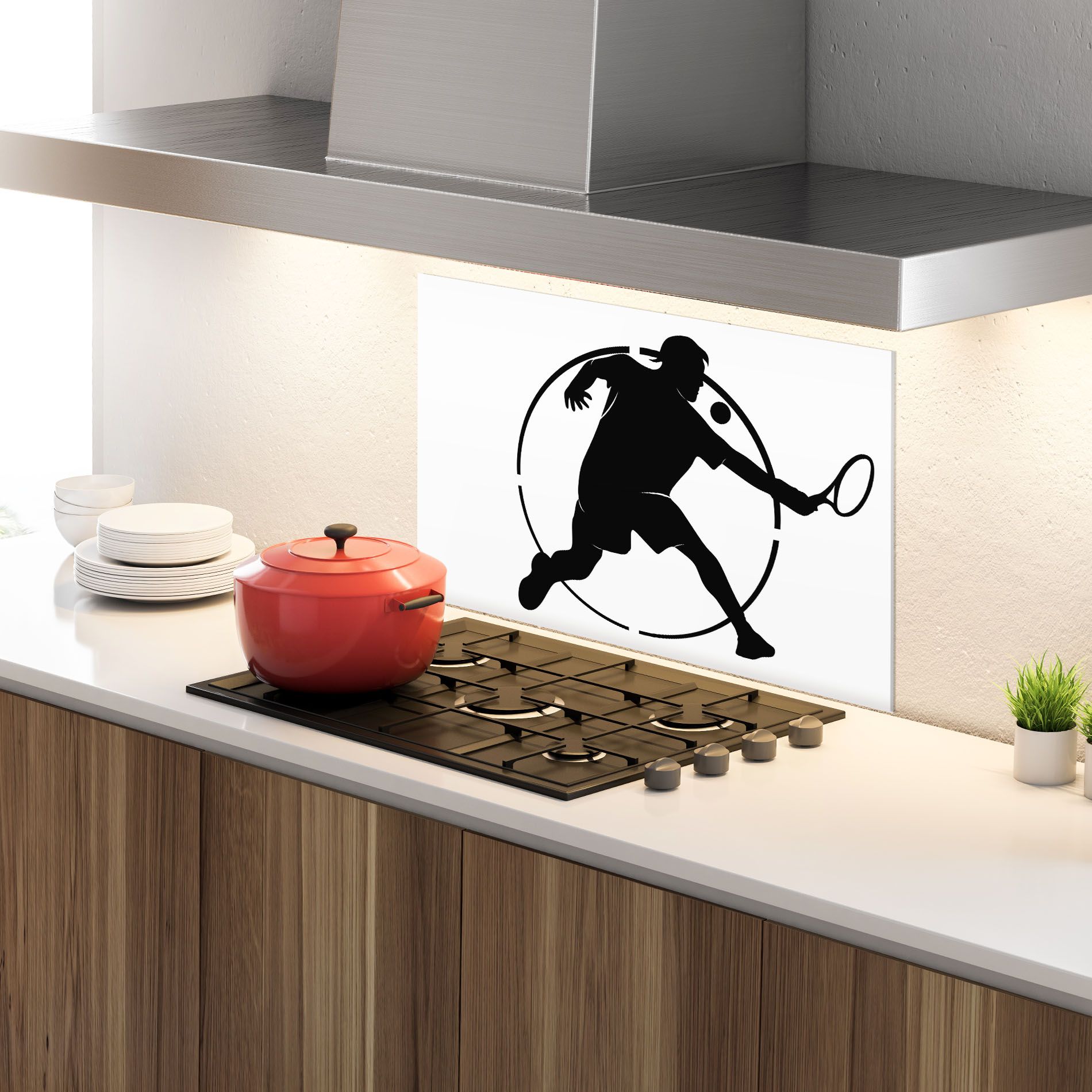 Tennis Black Circle mockup 4